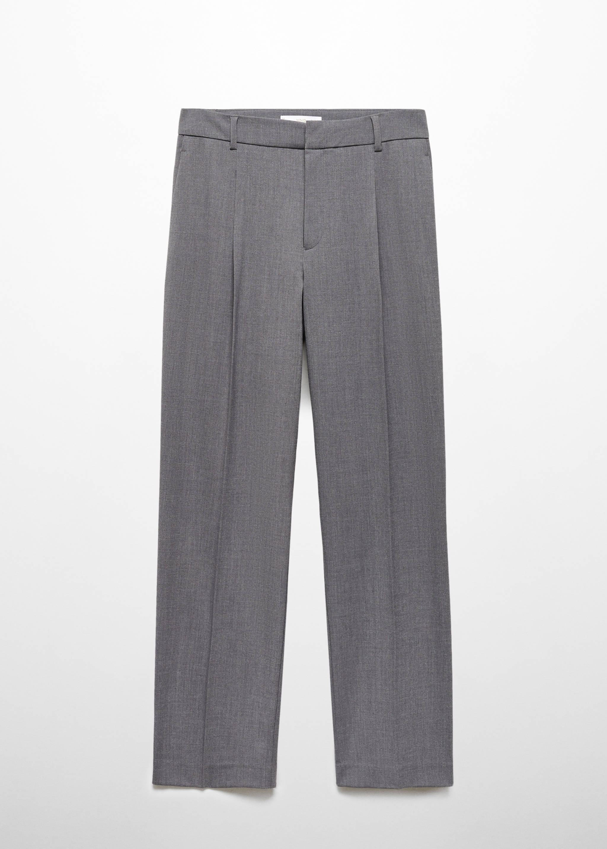 Straight-fit flecked trousers - Article without model