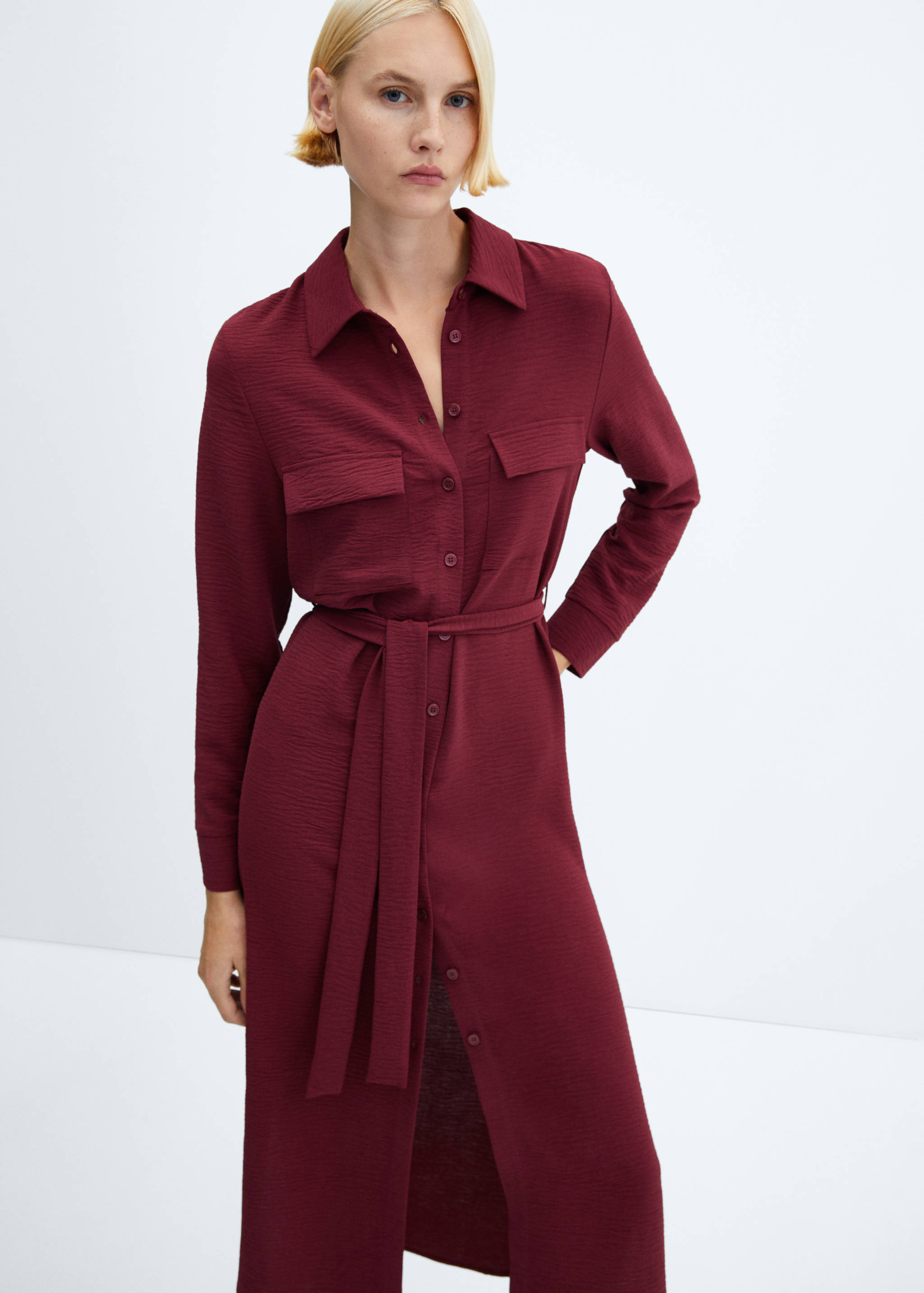 Bow shirt dress - Medium plane