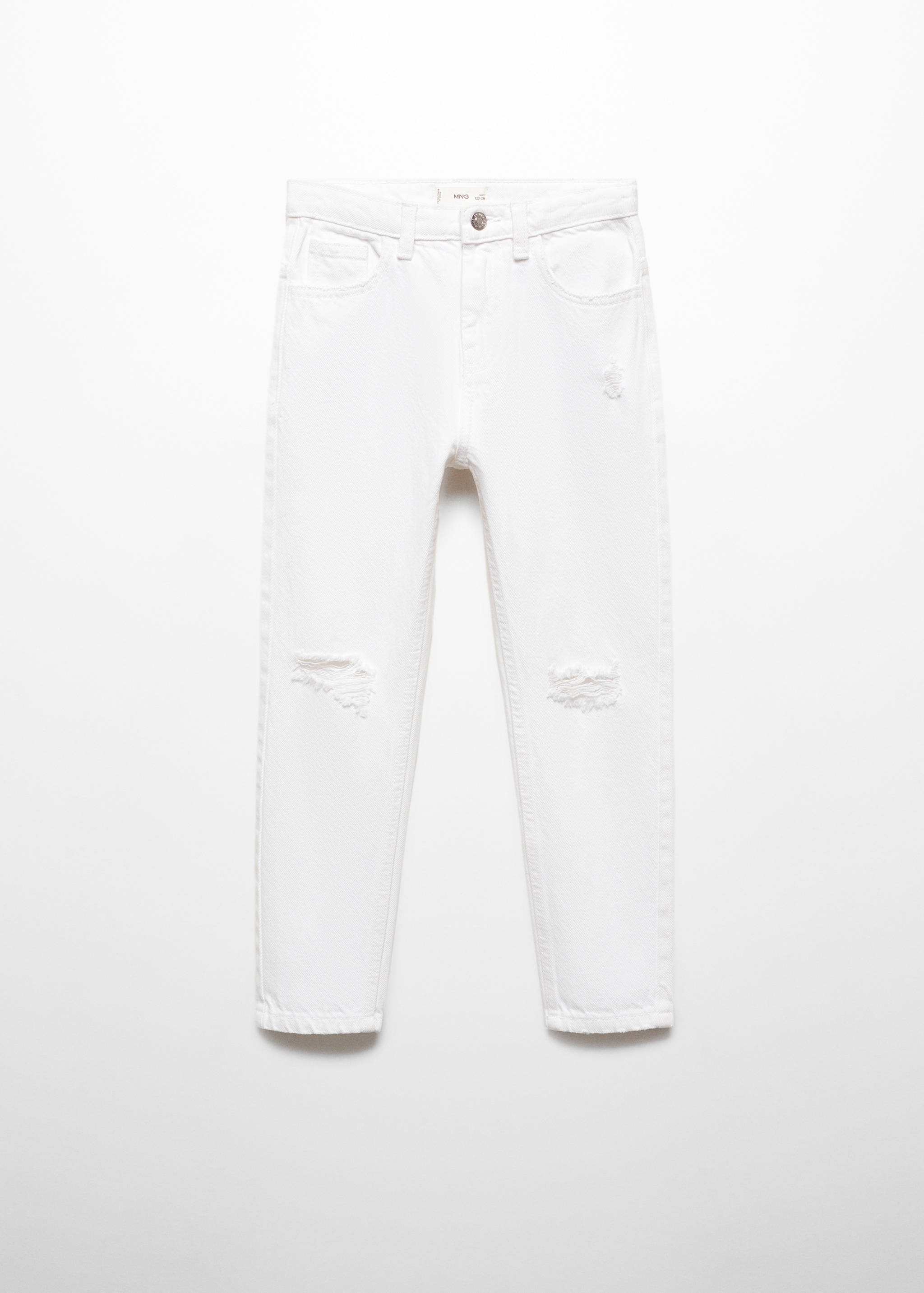 جينز Dad بتفاصيل ممزقة - منتج دون نموذج