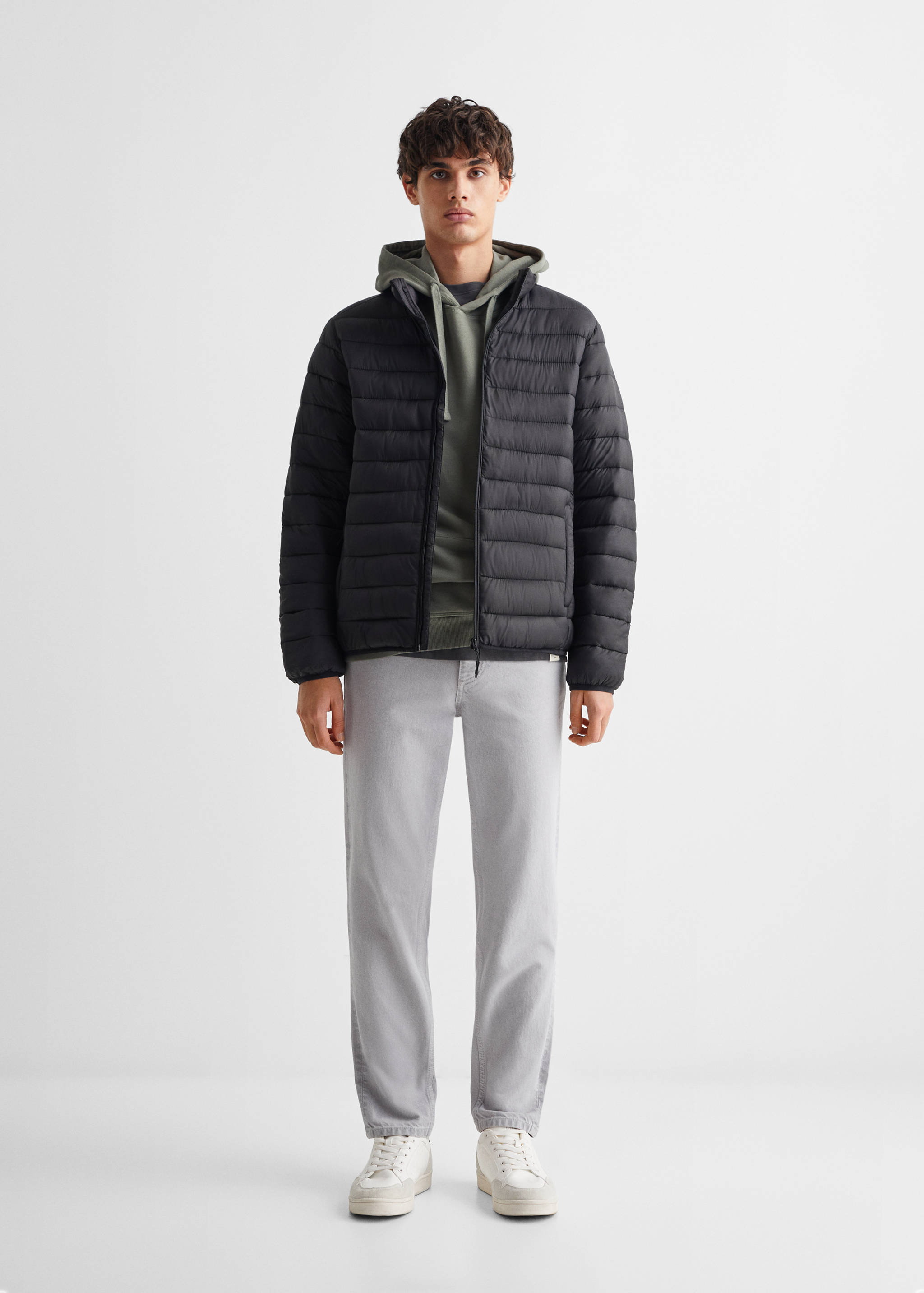 Anorak acolchado cremallera - Plano general