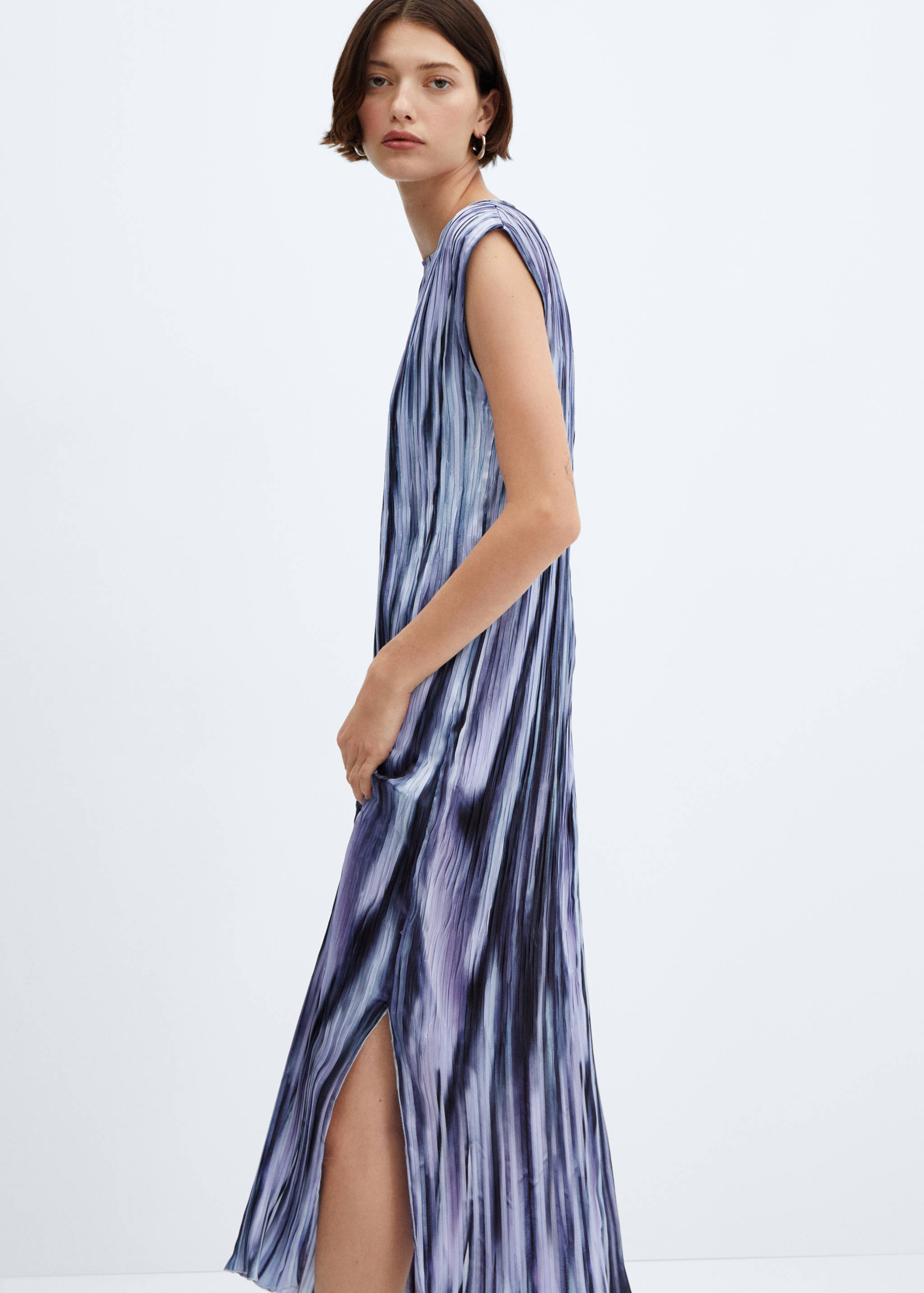 Tie-dye pleated dress - Details of the article 6
