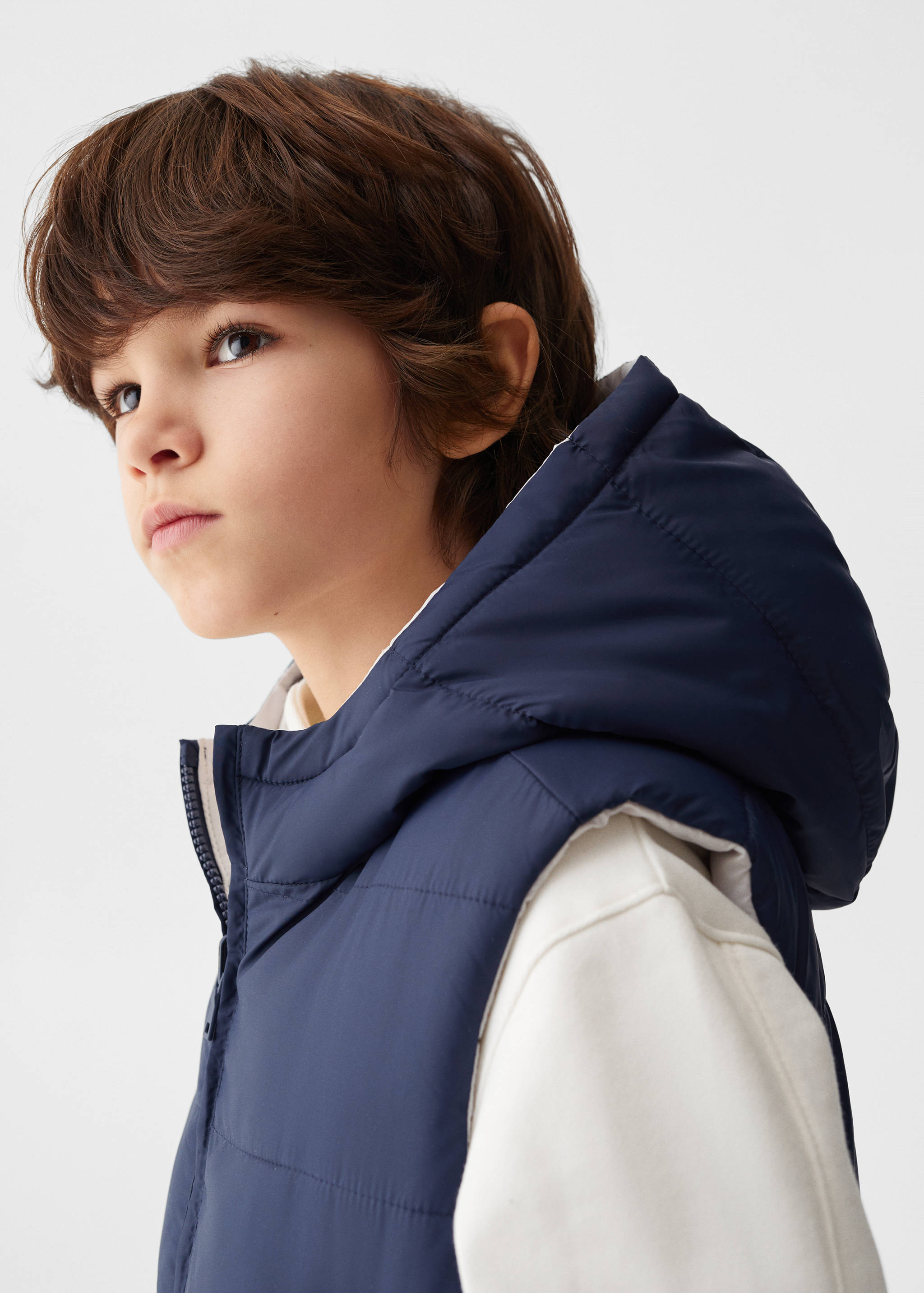 双面间棉马甲 - null