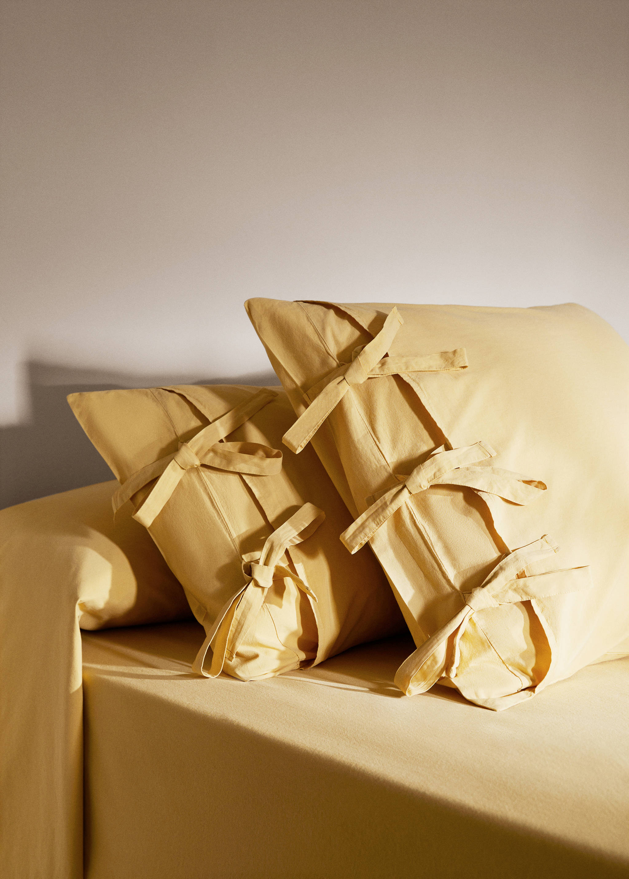 Kopfkissenbezug aus gewaschener Baumwolle 60 x 60 cm (2er-Pack) - Allgemeine Ansicht