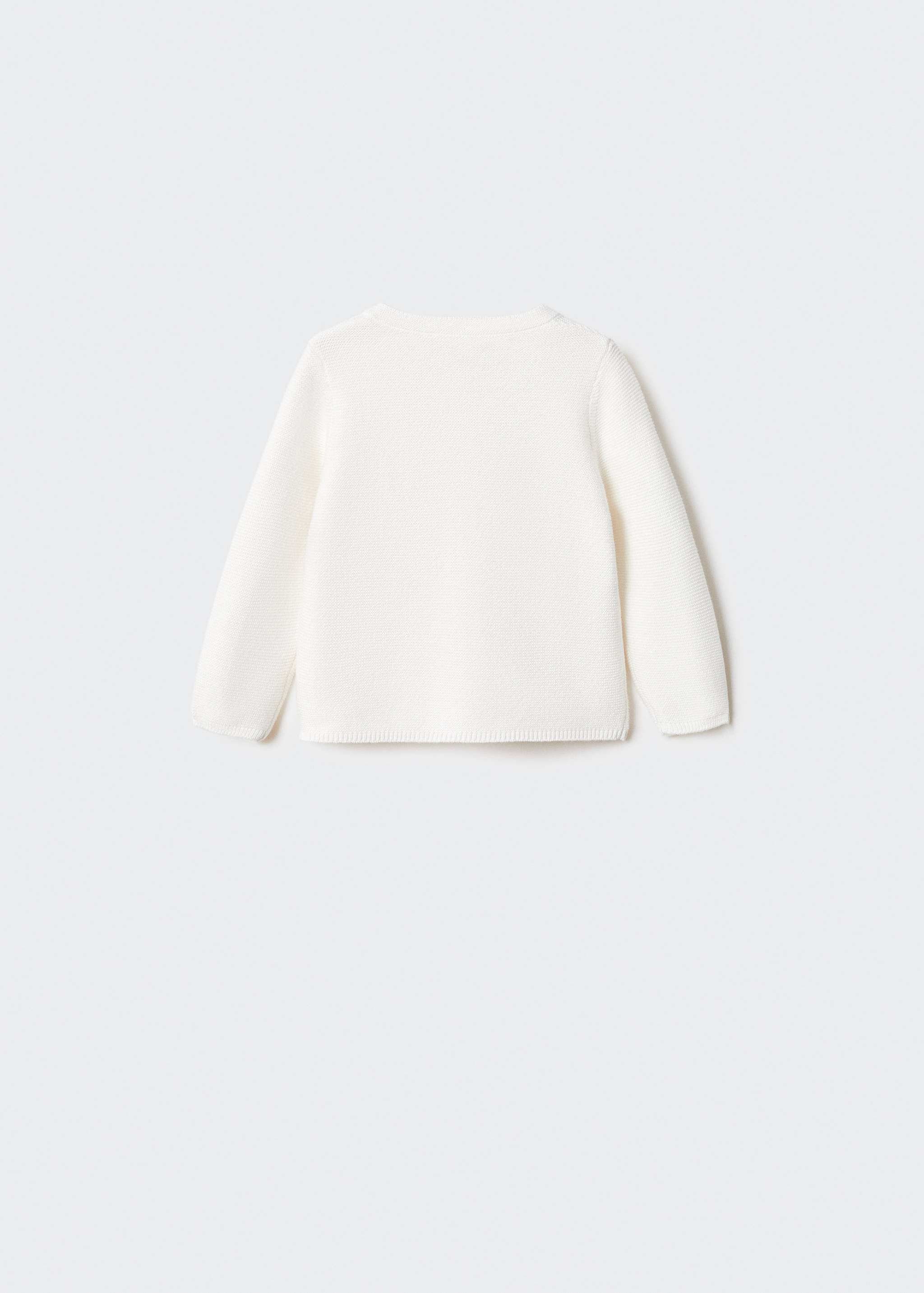 Button knit cardigan - Reverse of the article