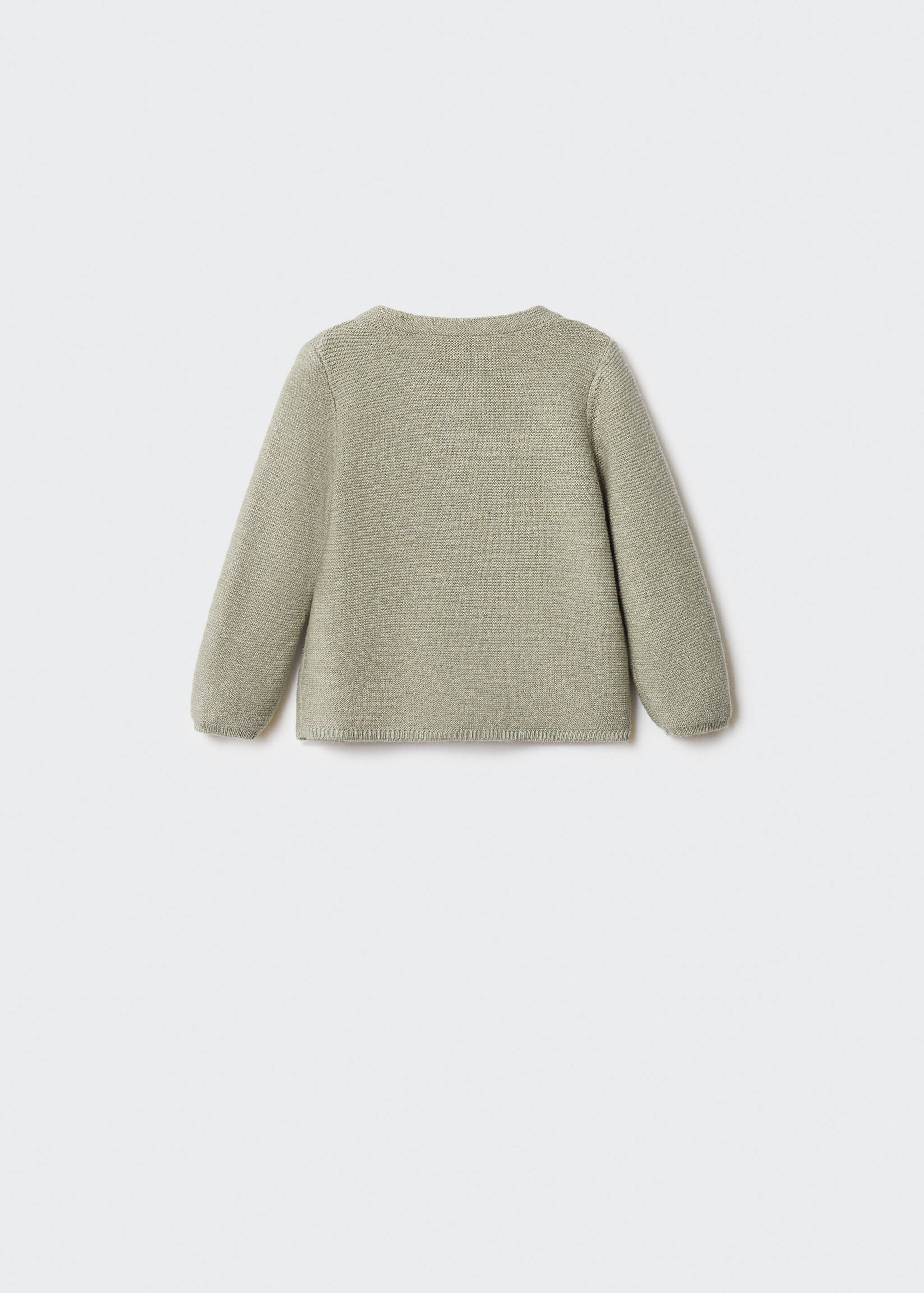 Button knit cardigan - Reverse of the article