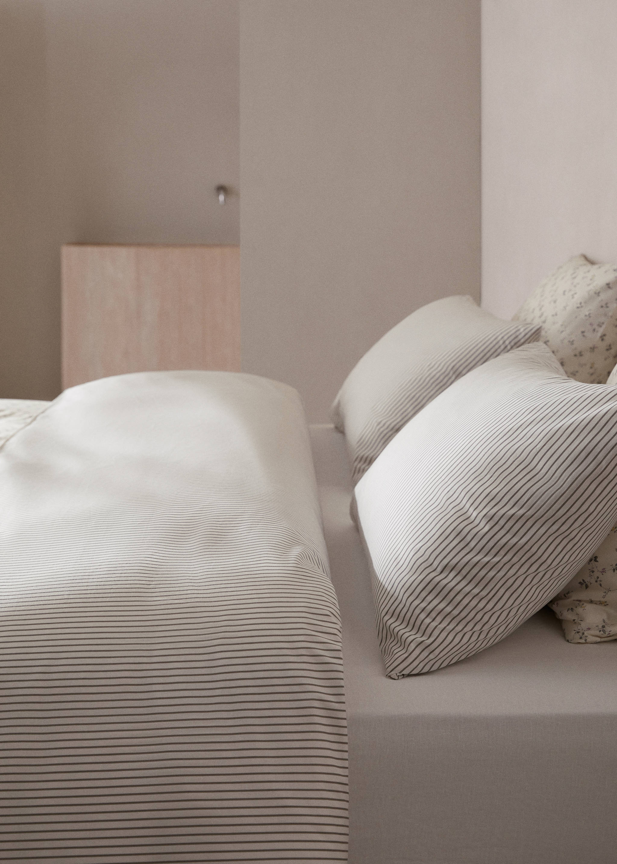 Funda nórdica reversible flores y rayas cama 180cm - Detalle del artículo 7