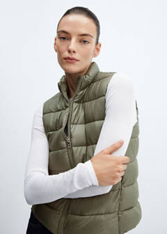 Ultra-light quilted gilet — Green 4