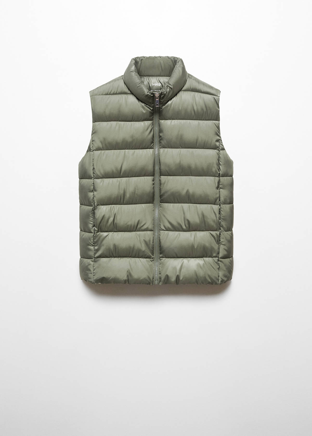Ultra-light quilted gilet — Green