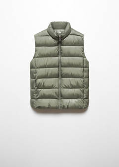 Ultra-light quilted gilet — Green 7