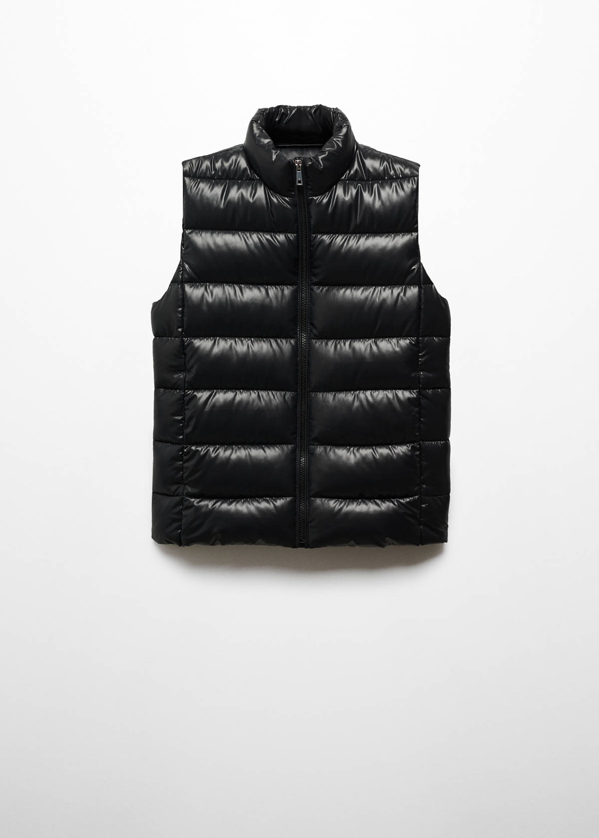 Ultra-light quilted gilet — Black