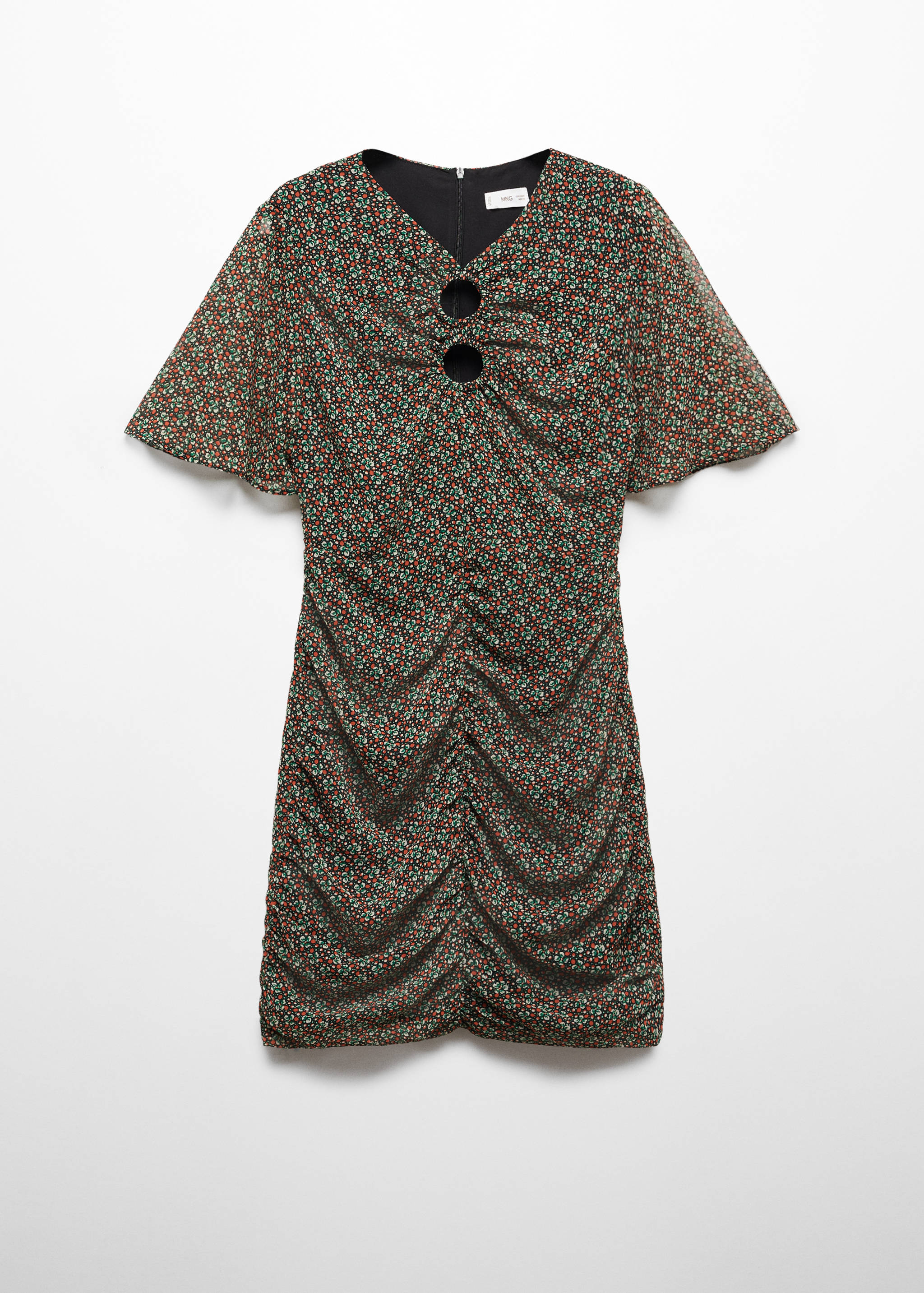 Printed chiffon dress - Article without model