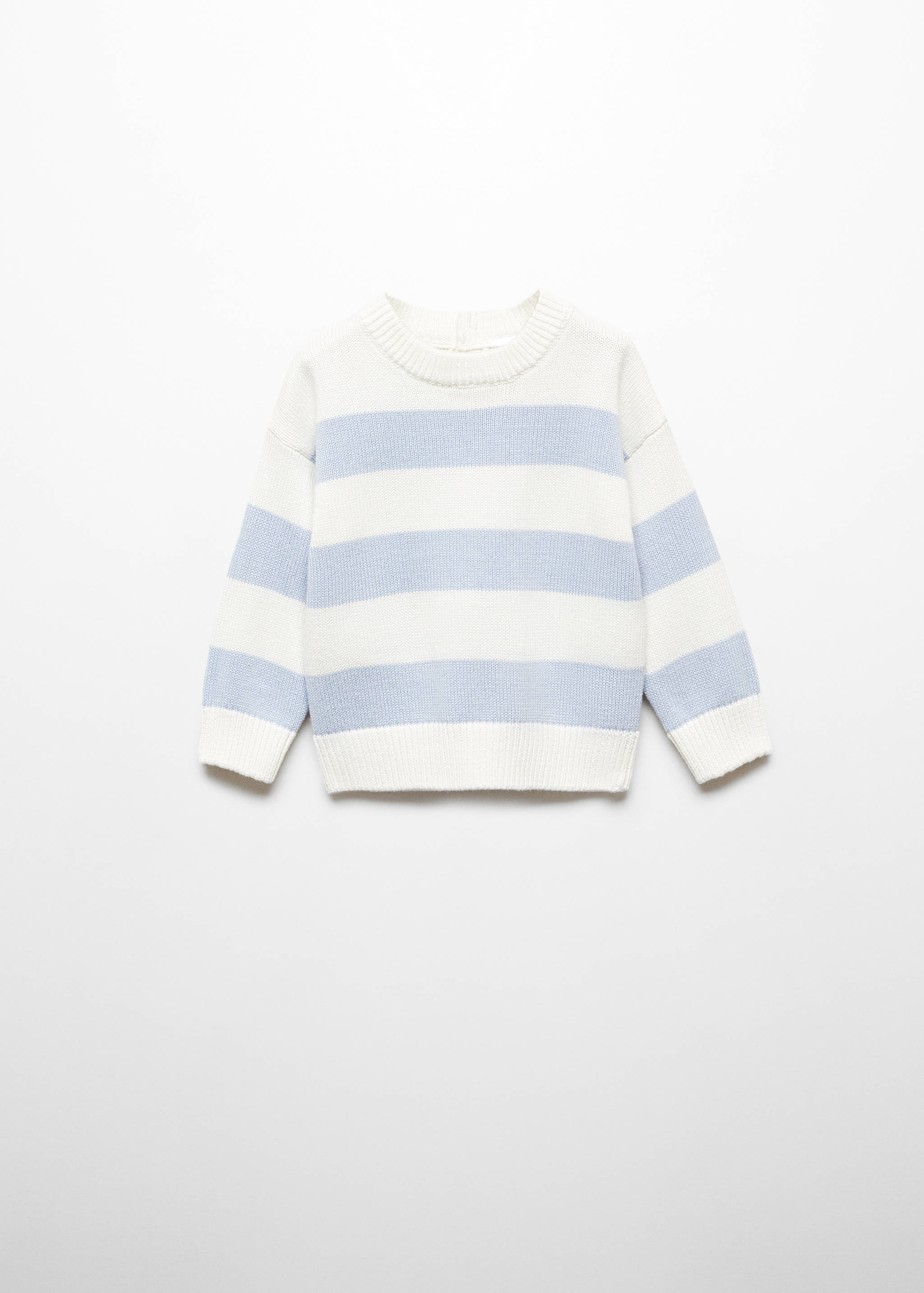 Striped cotton-blend sweater - Article without model