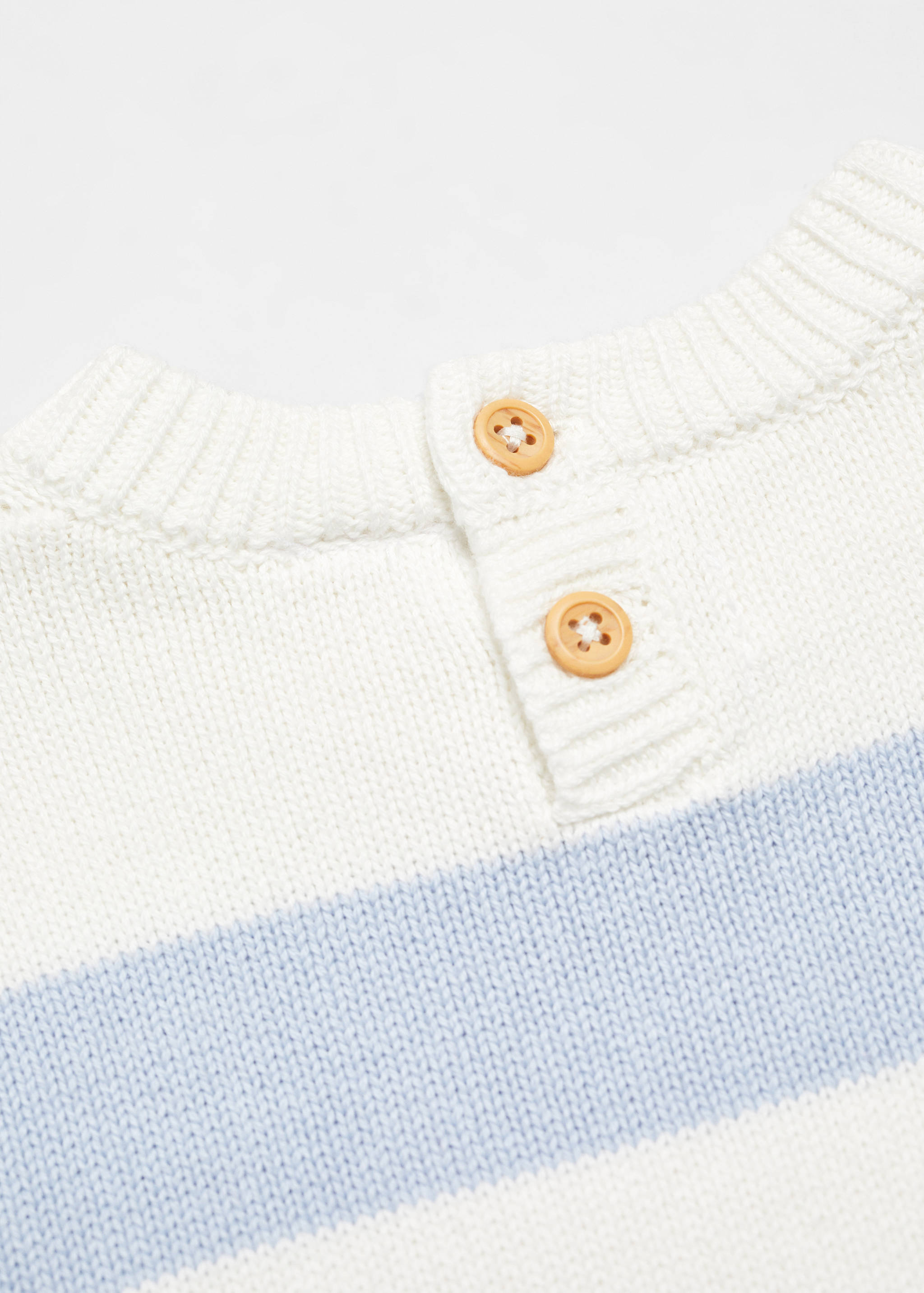 Striped cotton-blend sweater - Details of the article 0