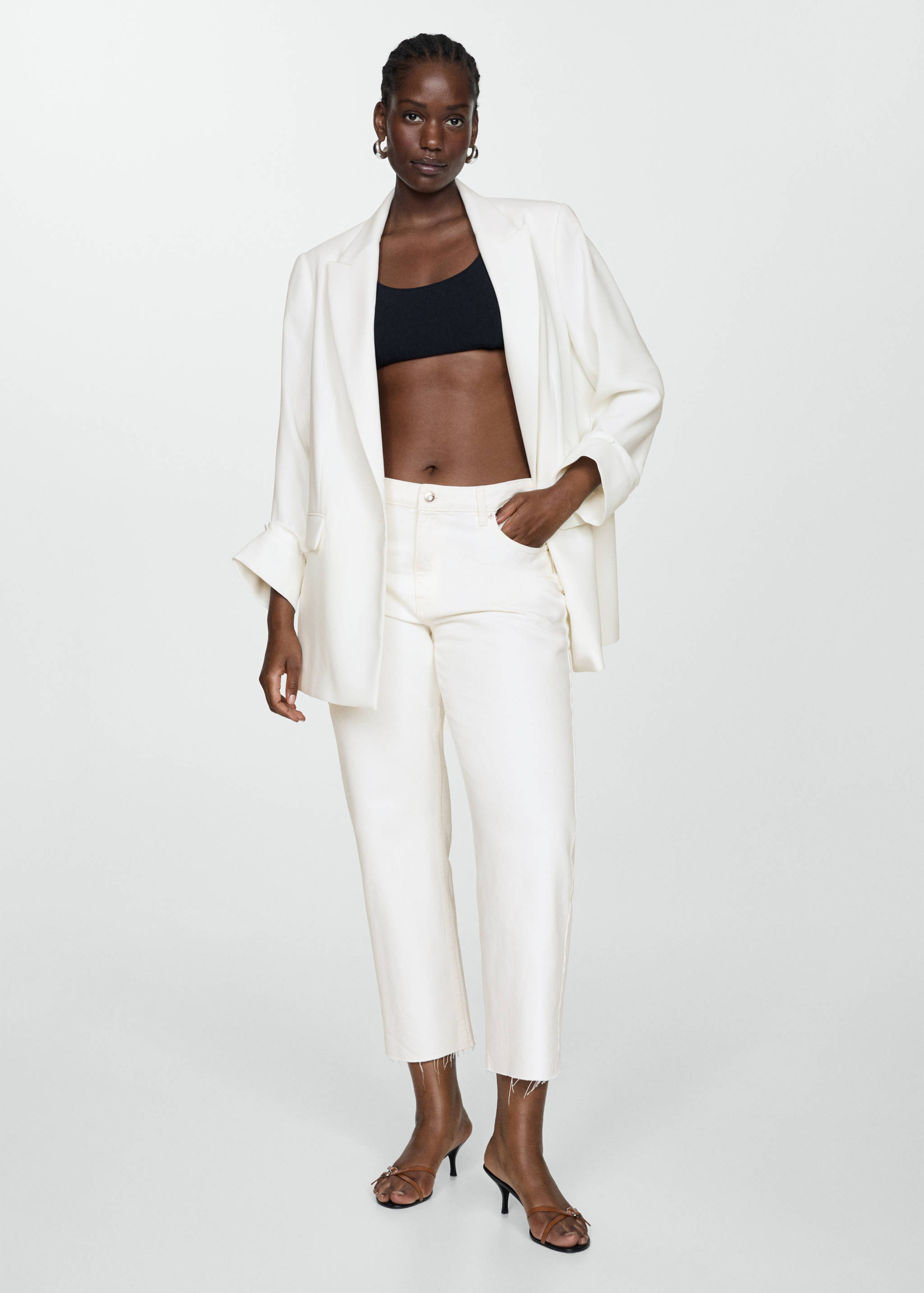 Tailored jacket with turn-down sleeves - Details of the article 3