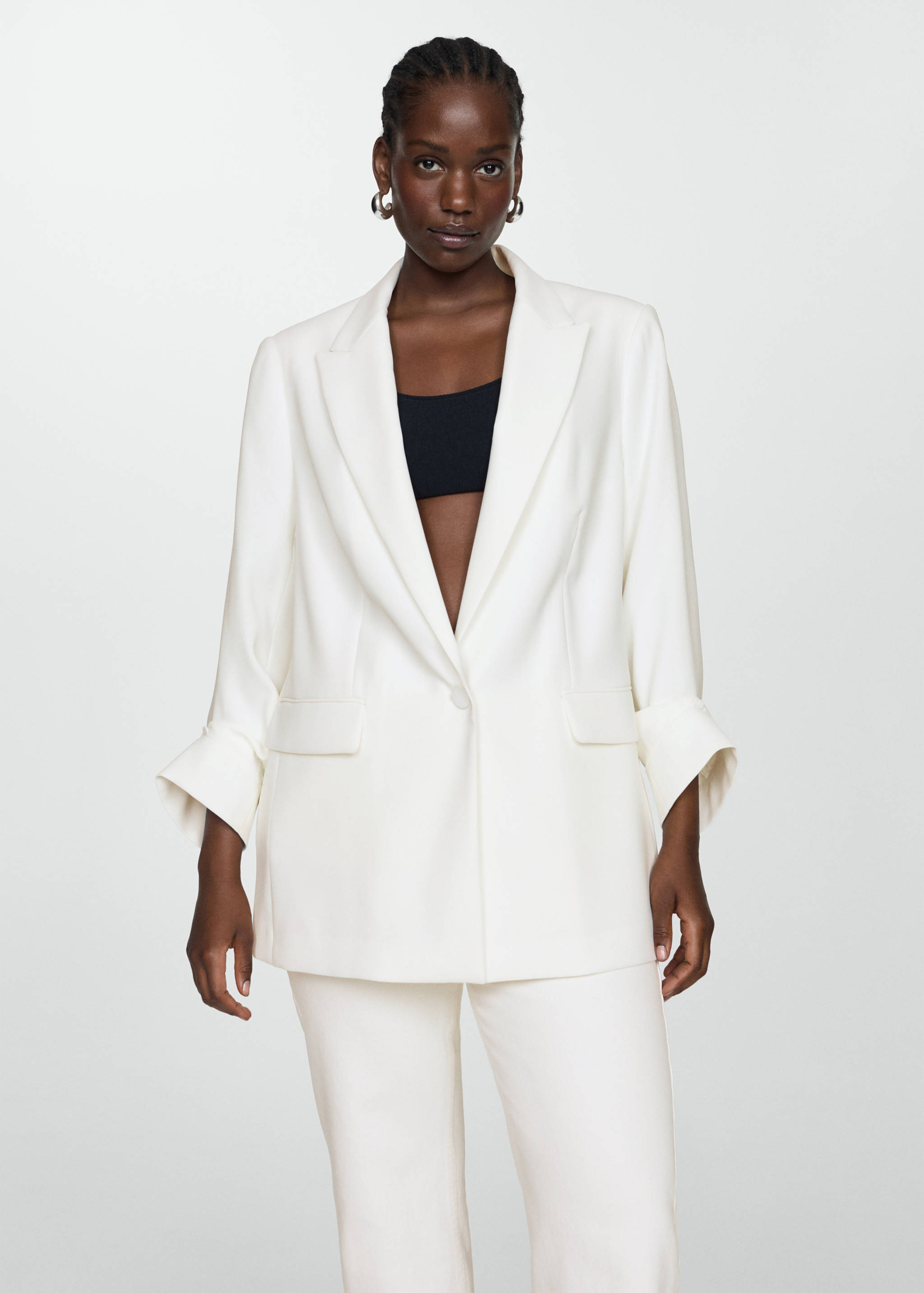 Tailored jacket with turn-down sleeves - Details of the article 5
