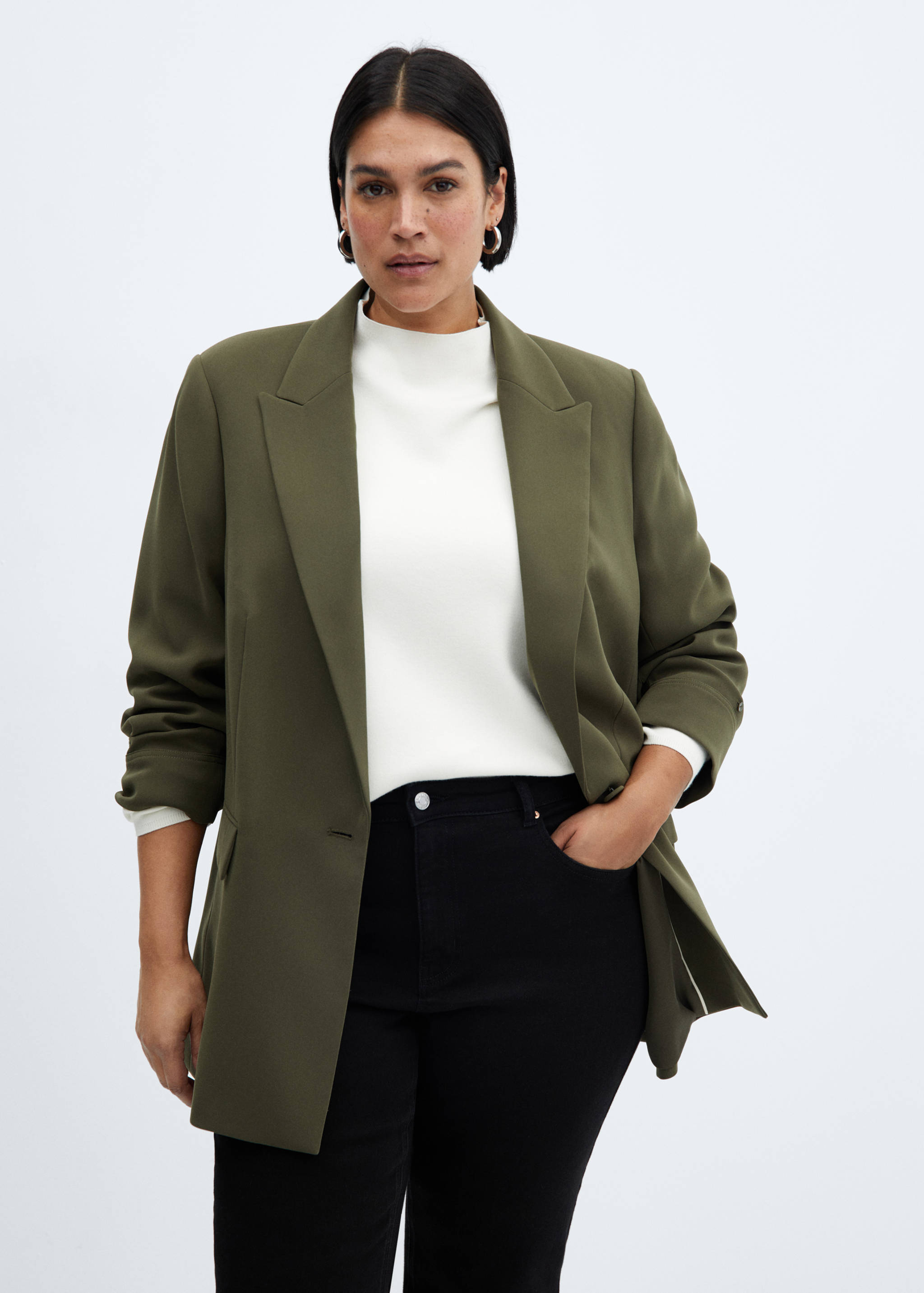 Tailored jacket with turn-down sleeves - Details of the article 5