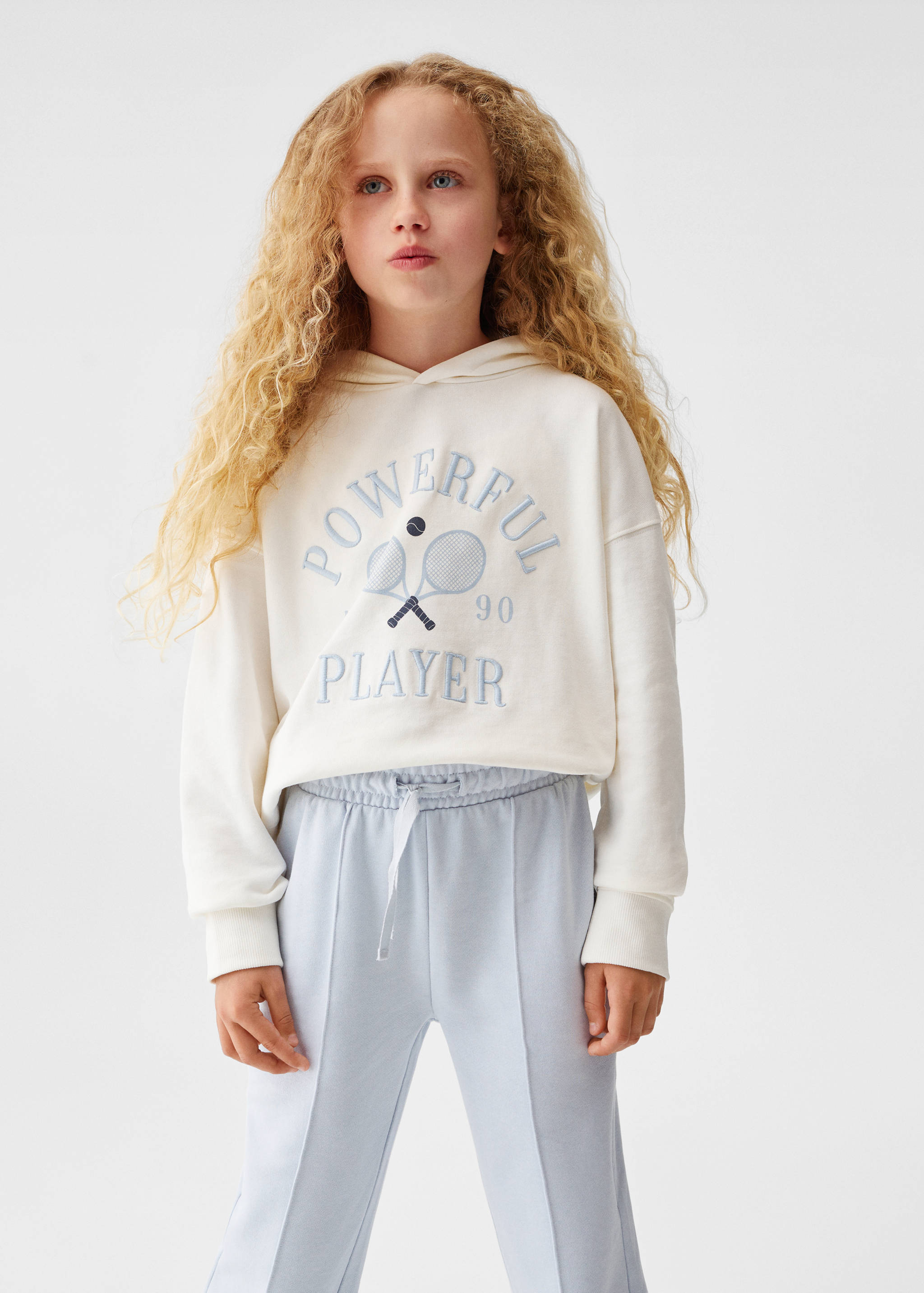 Elastic waist cotton trousers - Medium plane