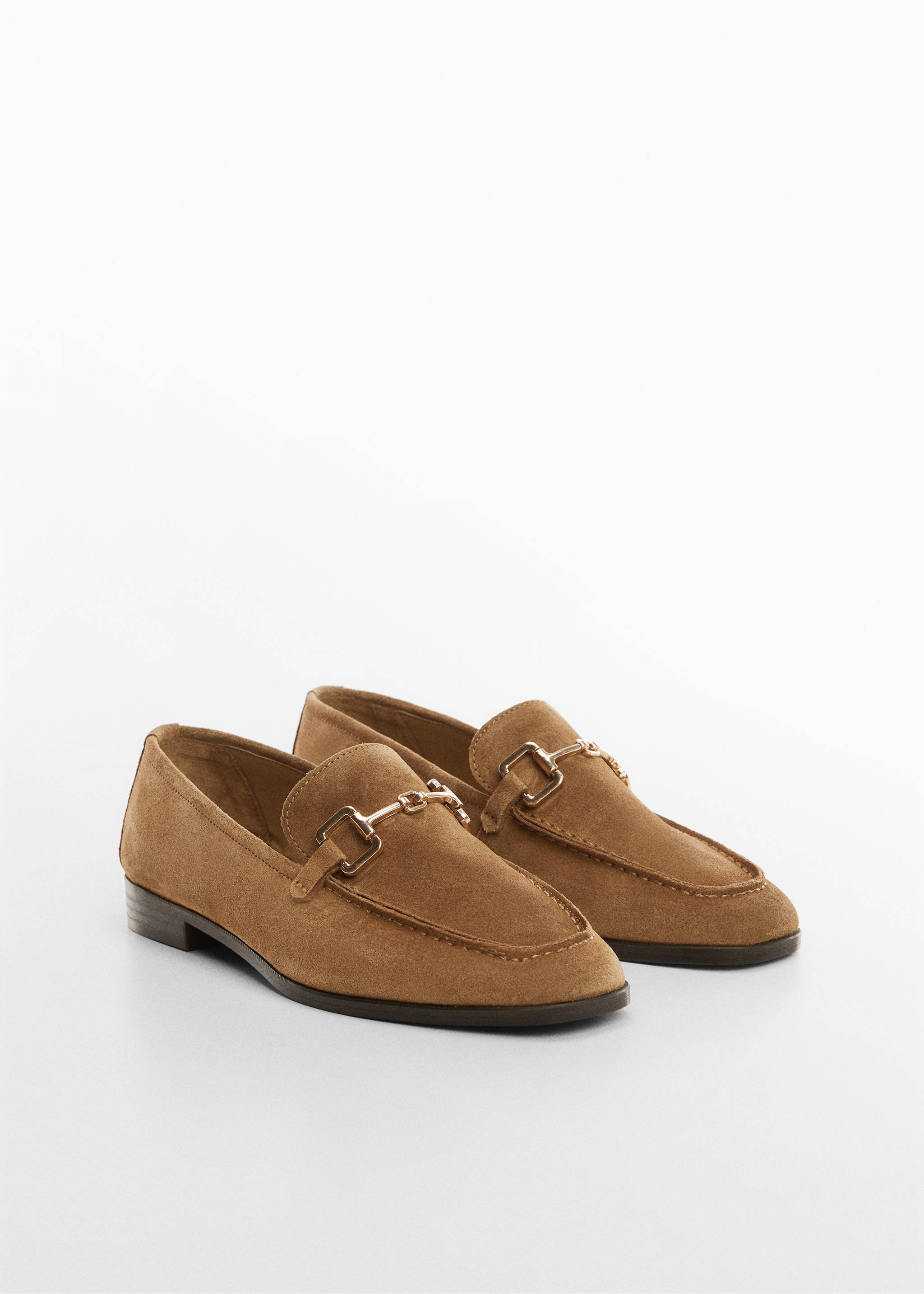 Suede leather loafers - Medium plane