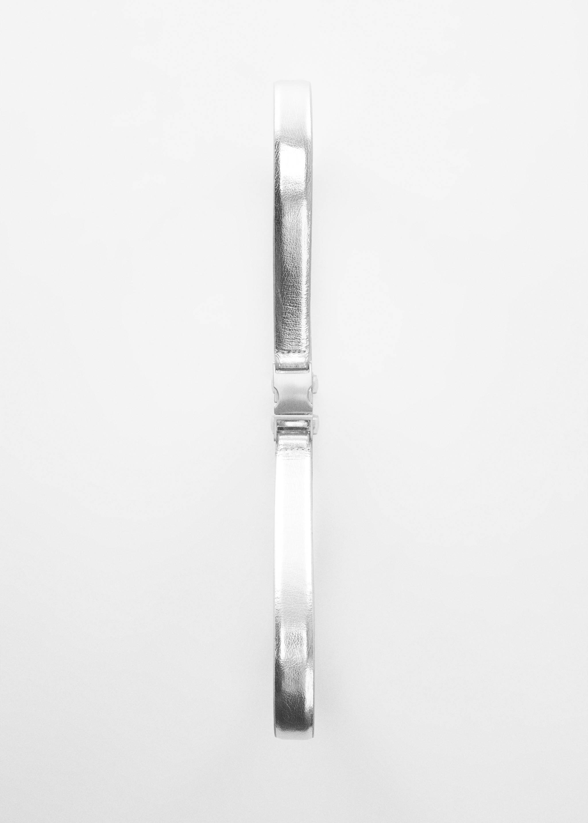 Metal fastening leather belt - Details of the article 1