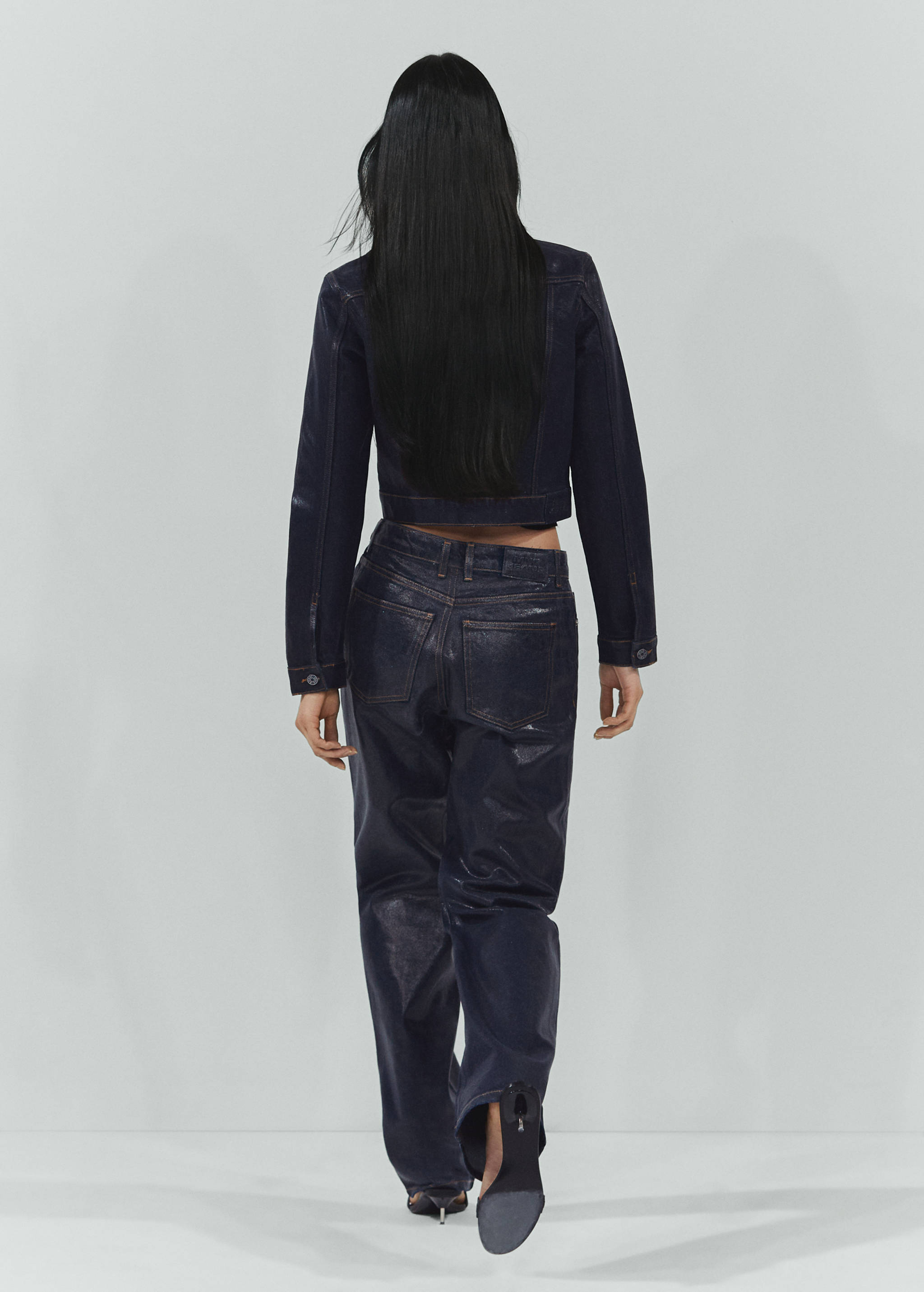 Cazadora vaquera estructurada foil - Reverso del artículo