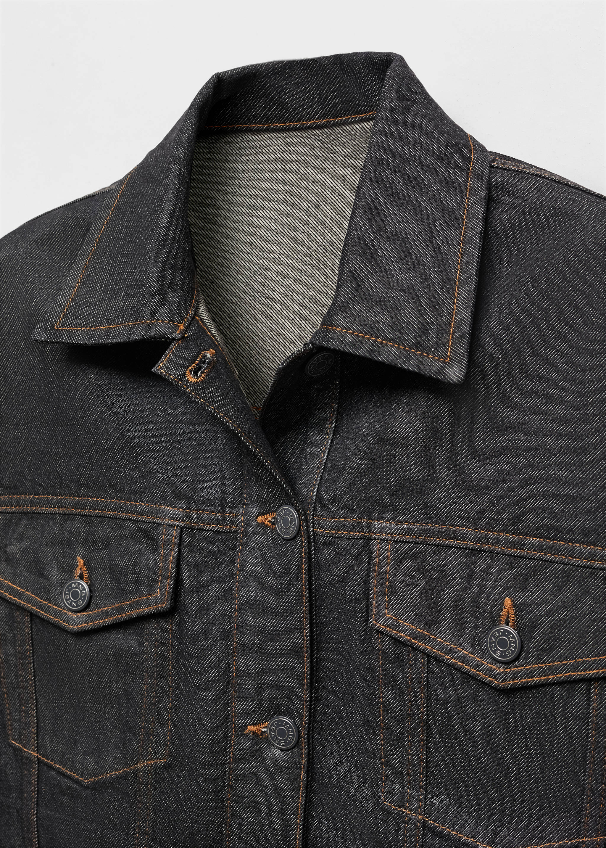 Oversized foil denim jacket - Details of the article 8