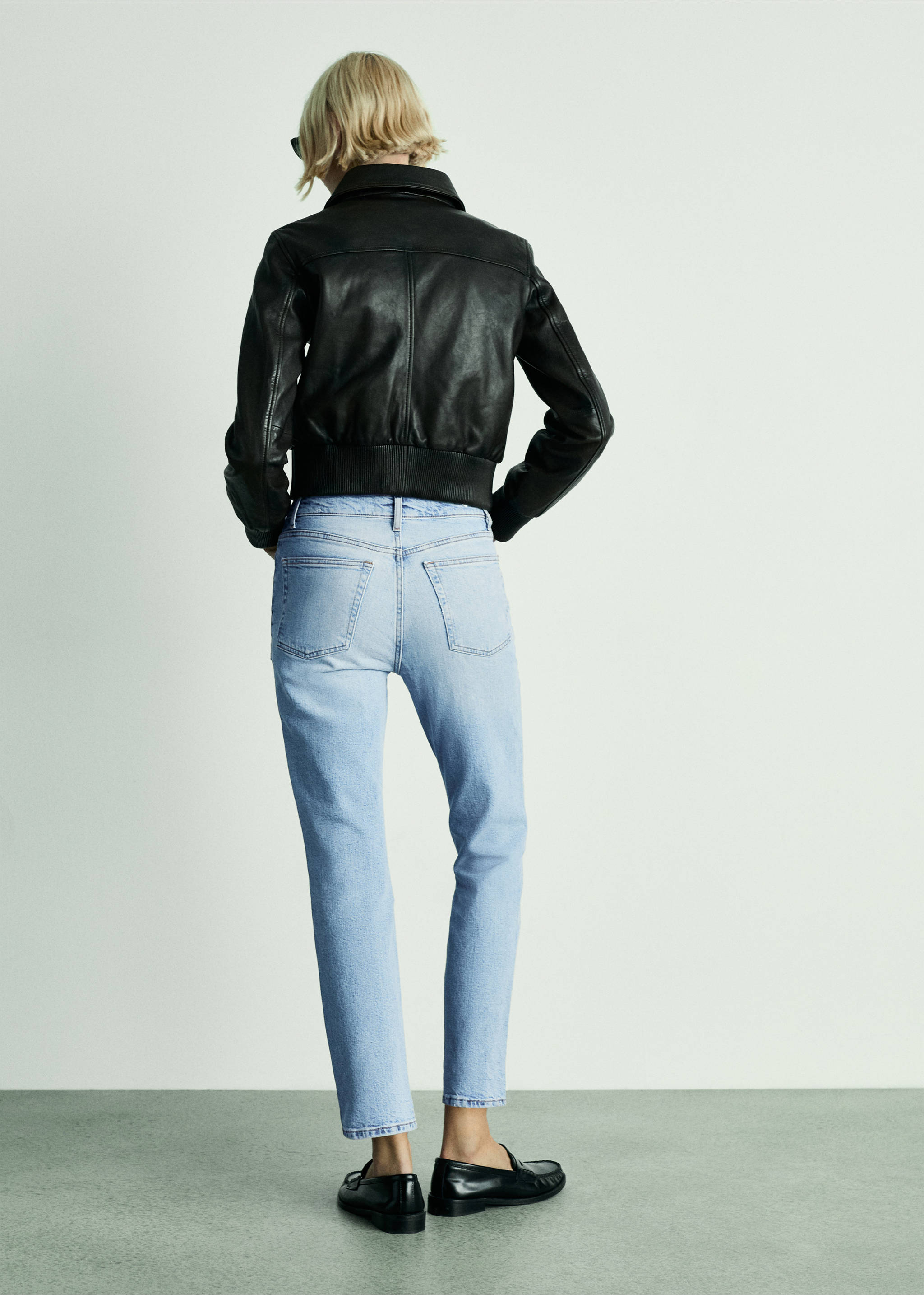 Claudia slim-fit cropped jeans - Reverse of the article, Medium Blue. Ref: 67094013-00.