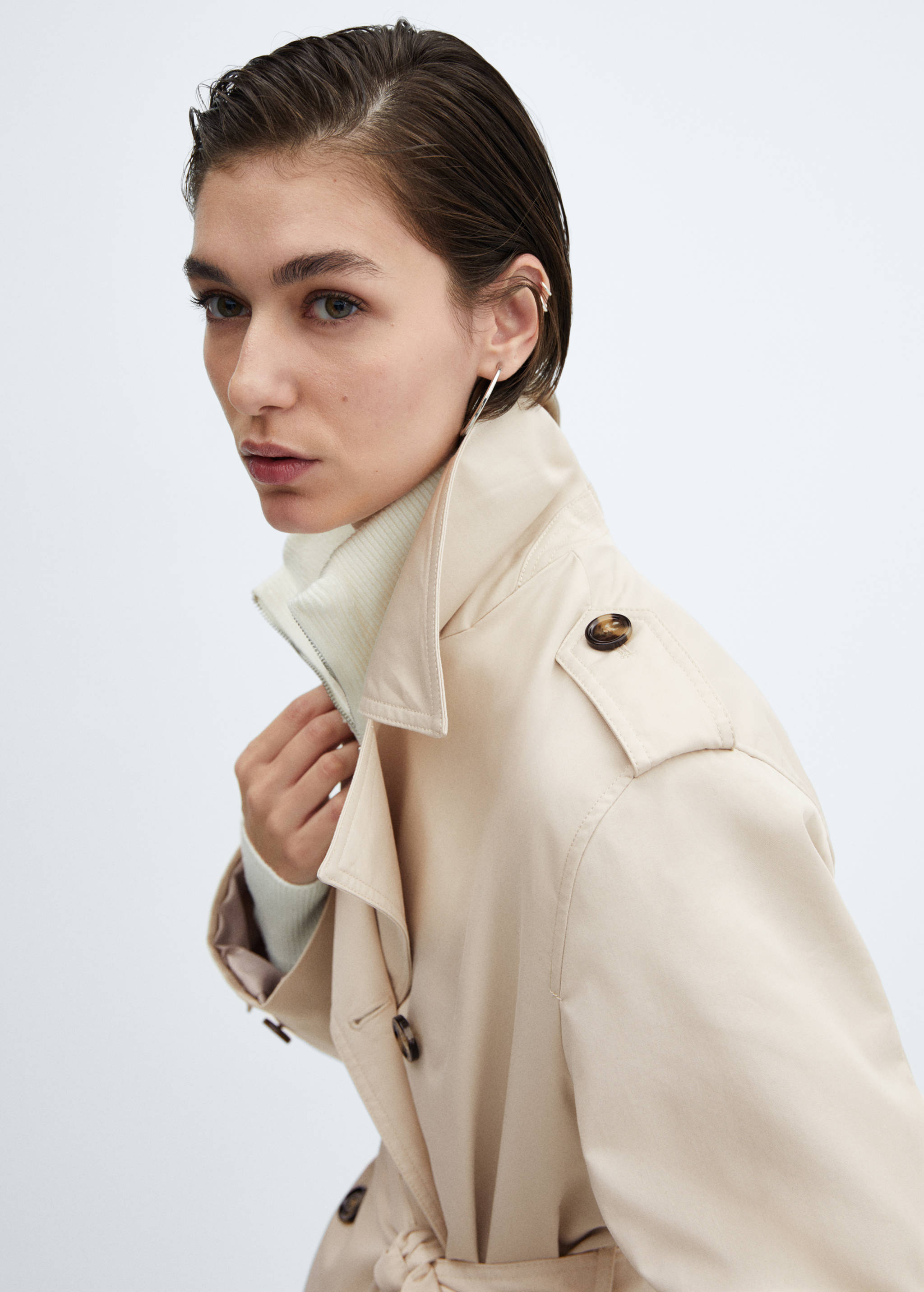 Тренч с двубортной застежкой - Деталь изделия 1