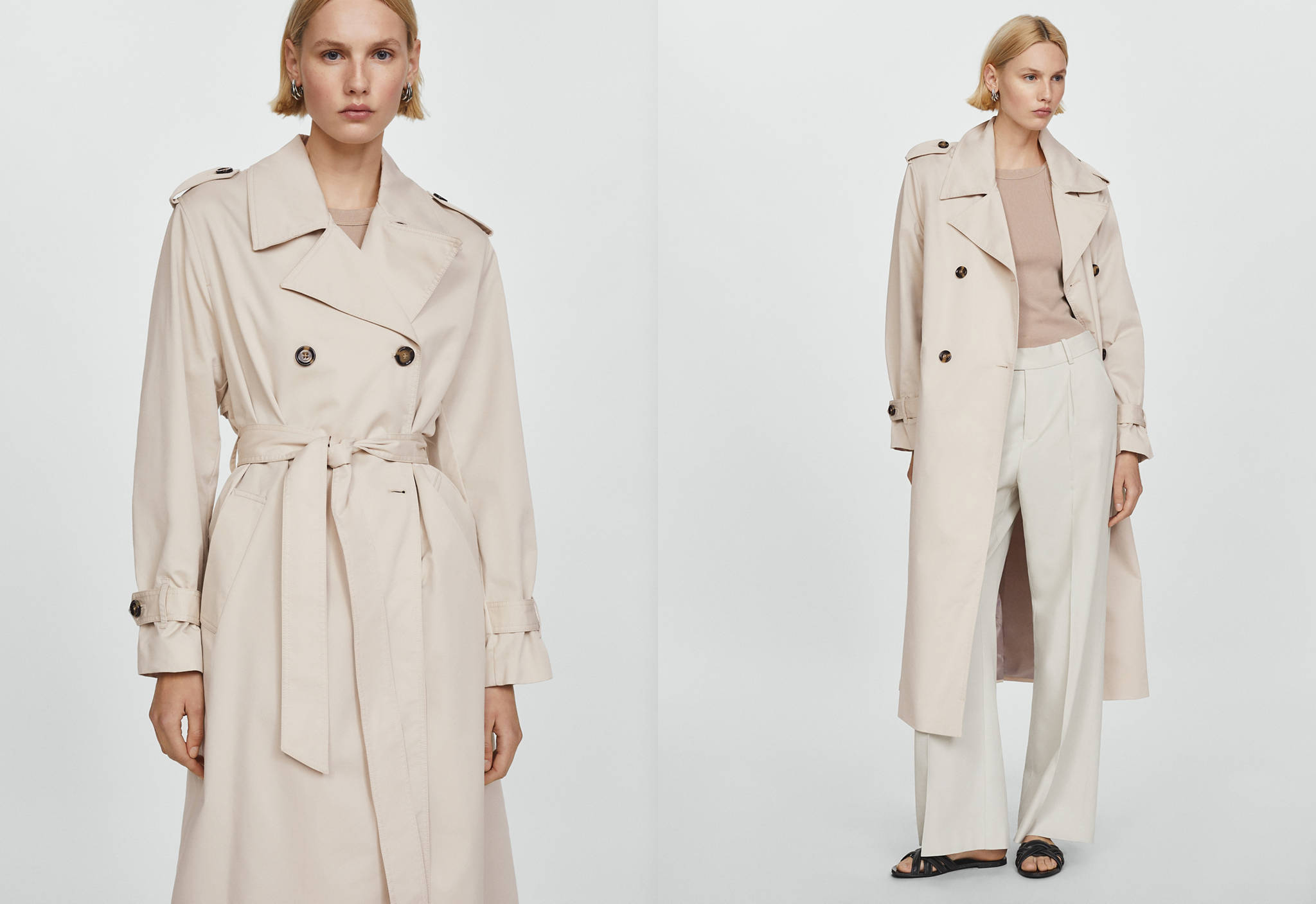 Double-breasted trench coat - Panoramic plane