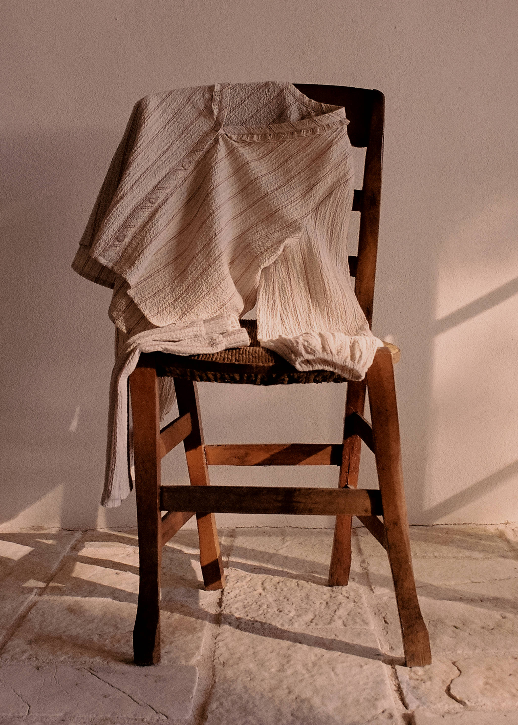 Хлопковая пижама из двух частей с текстурой - Деталь изделия 5