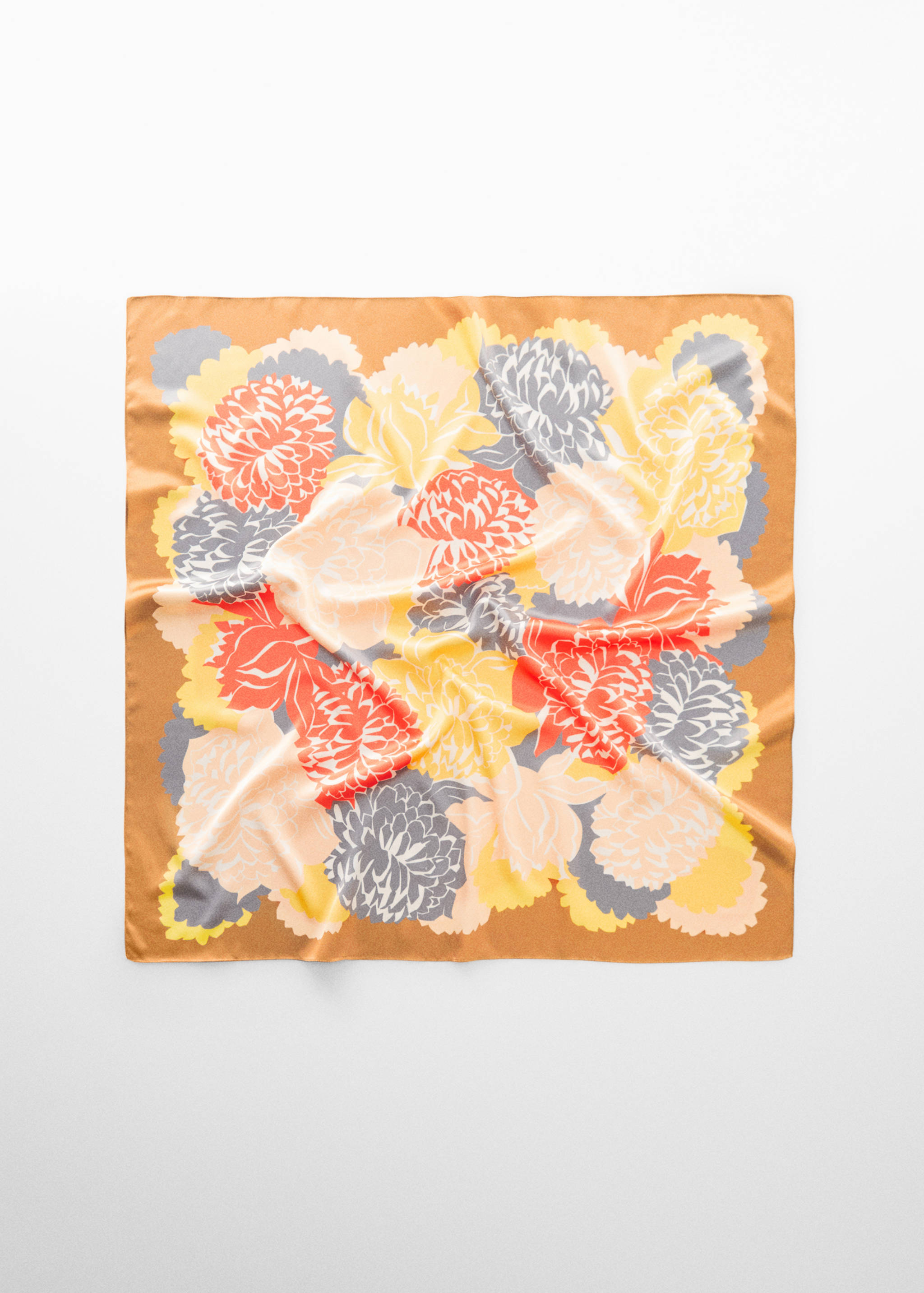 Flowers printed scarf - Article without model