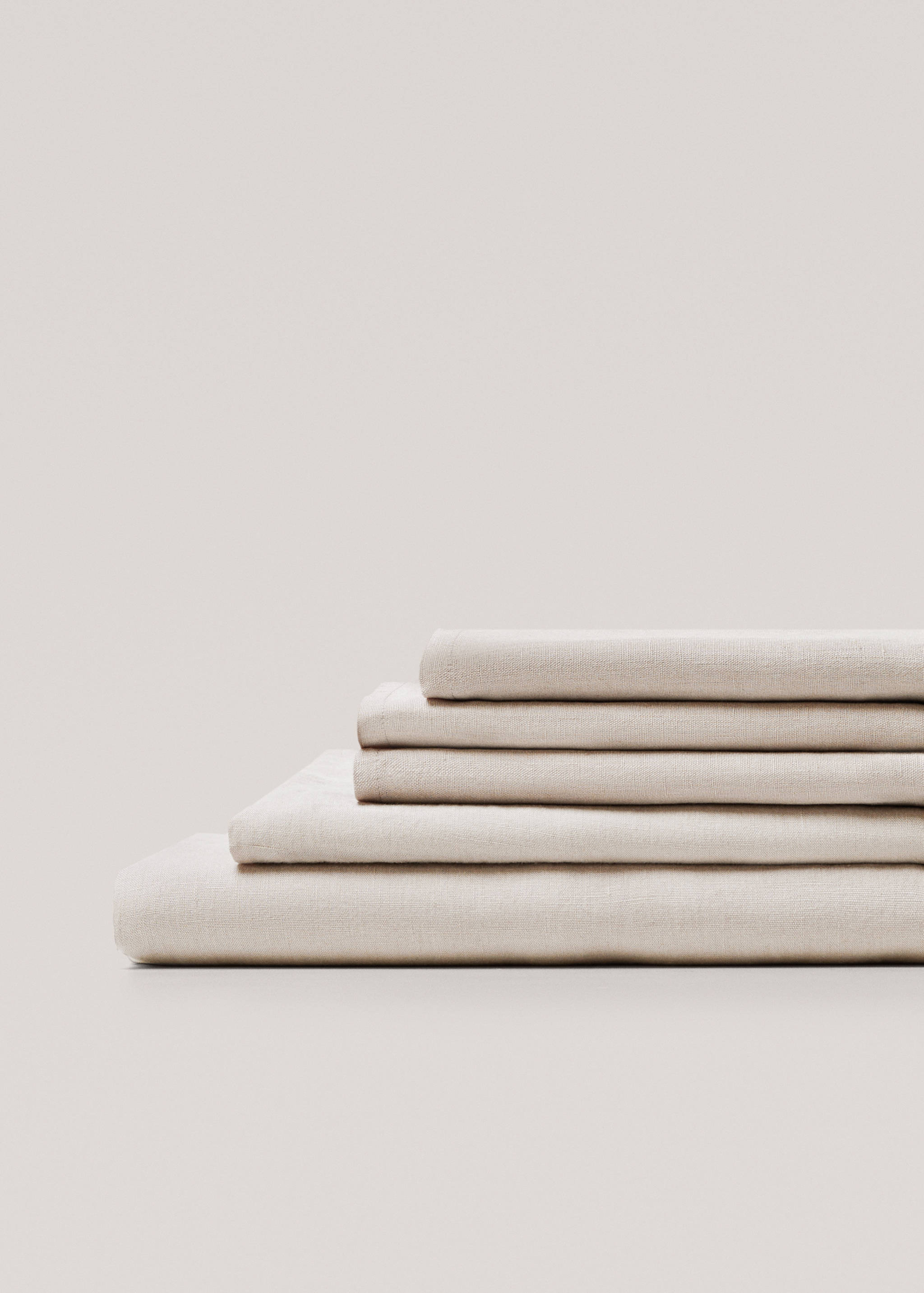 Linen top sheet for 180/200 cm bed - Medium plane