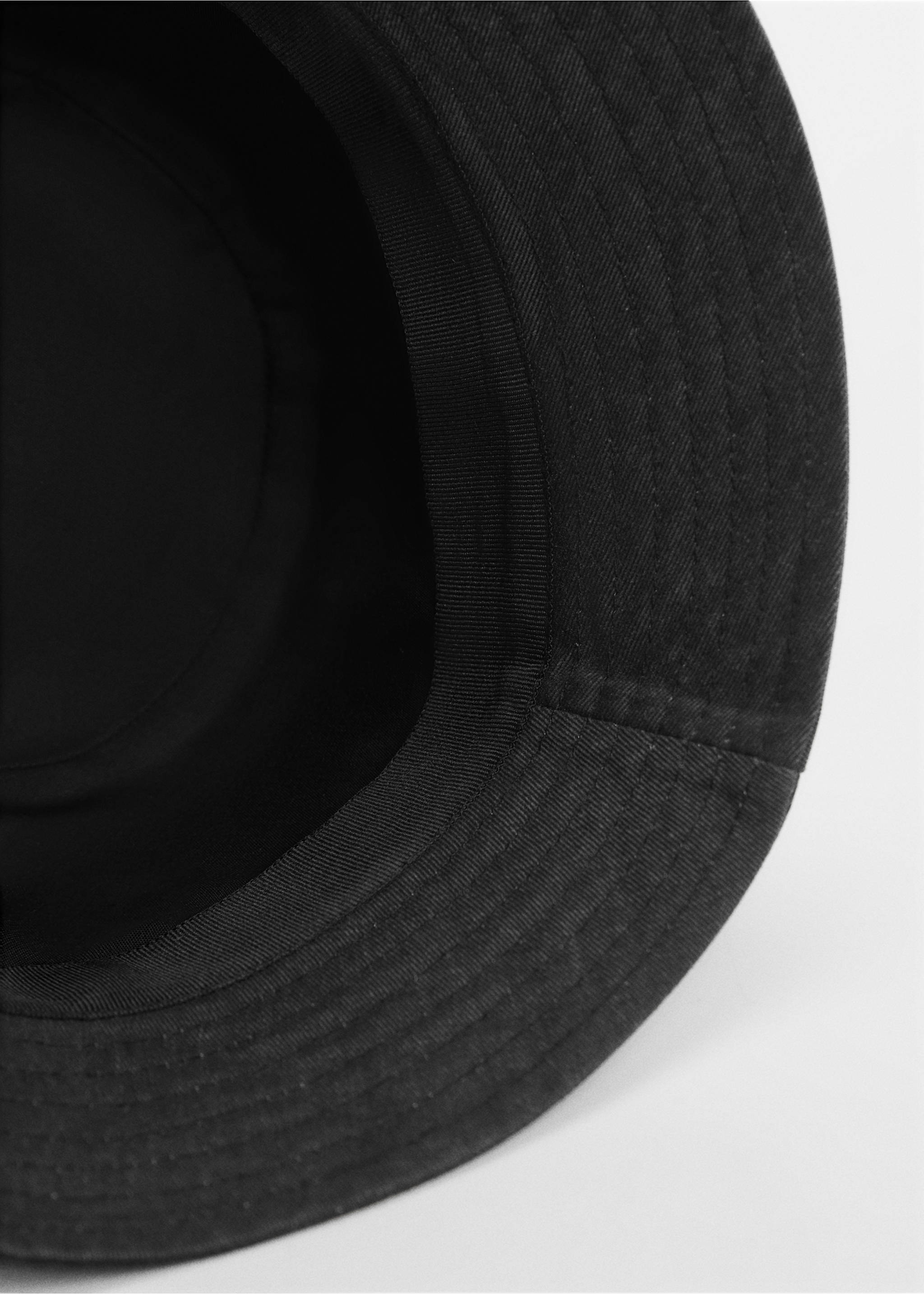 Denim bucket hat - Details of the article 1, Black. Ref: 67094025-00.