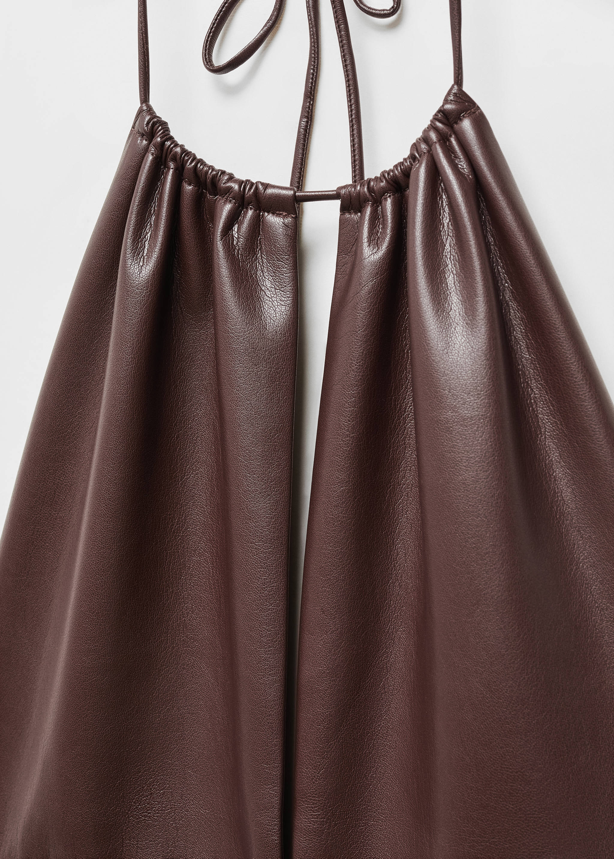 Faux-leather  halter dress - Details of the article 8