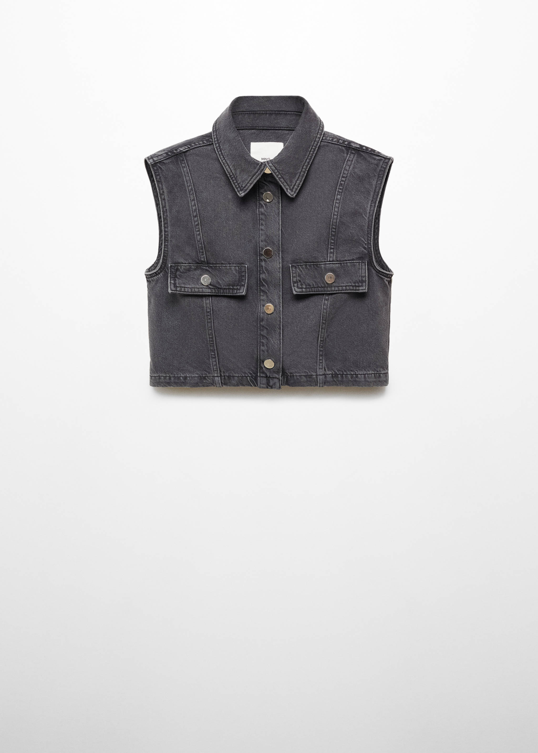 Gilet denim crop - Article sans modèle