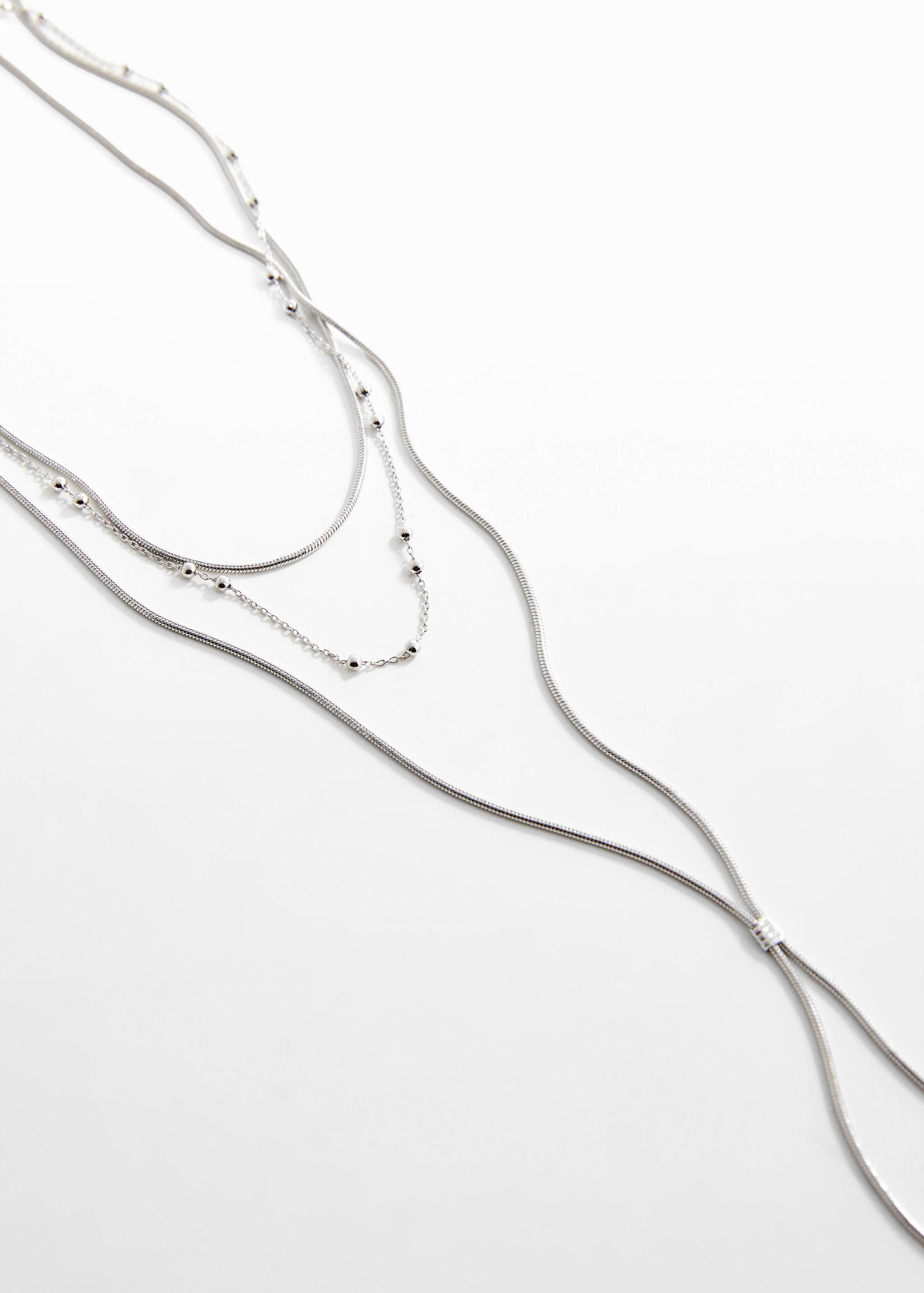 Long triple necklace - Medium plane