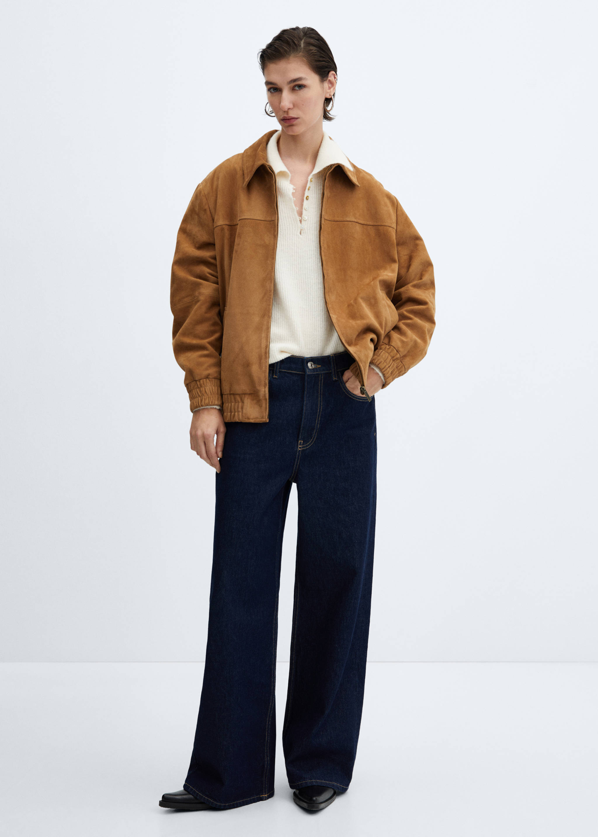 Blouson bomber cuir - Plan général