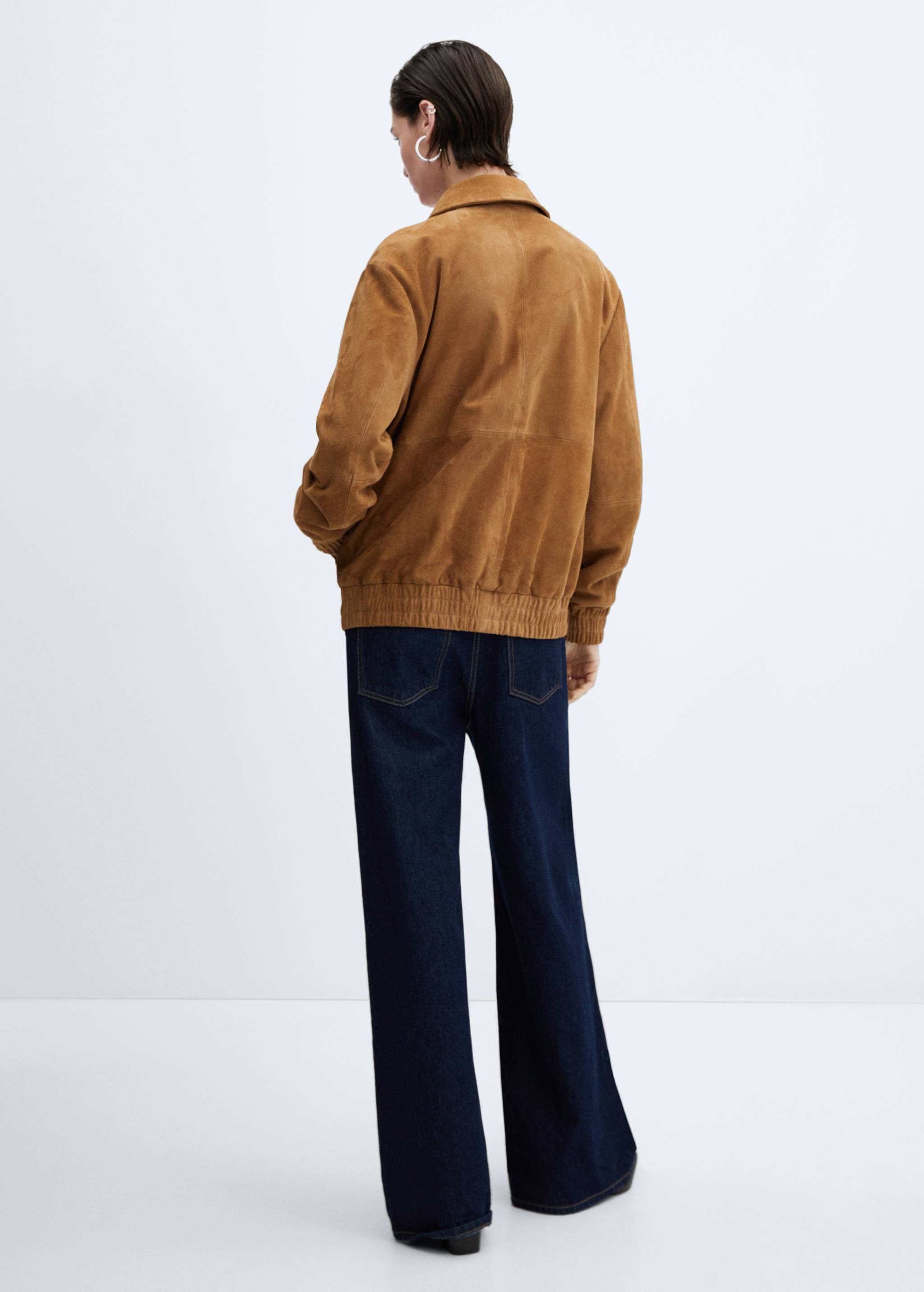 Blouson bomber cuir - Verso de l’article