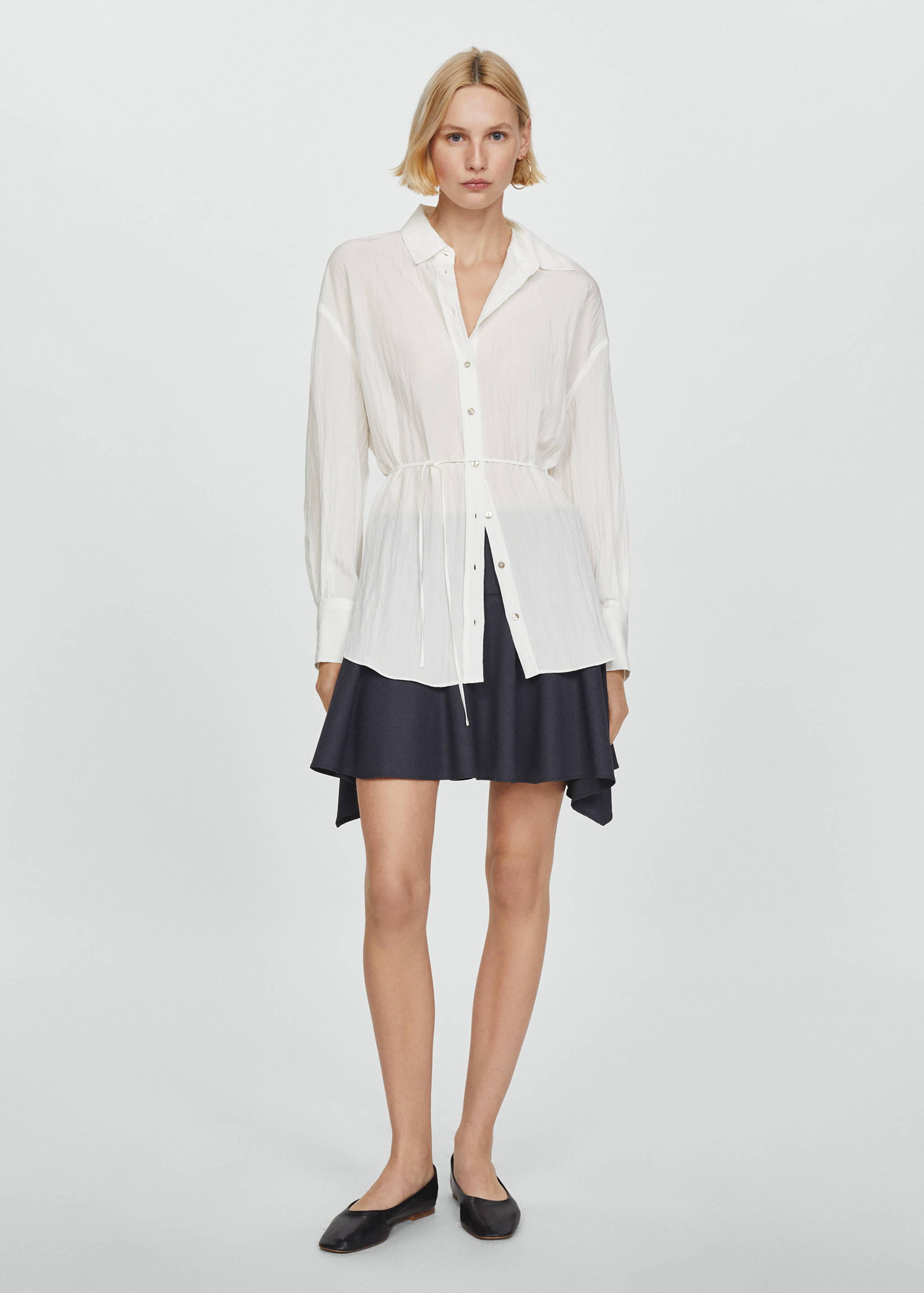 Creased-effect shirt - General plane