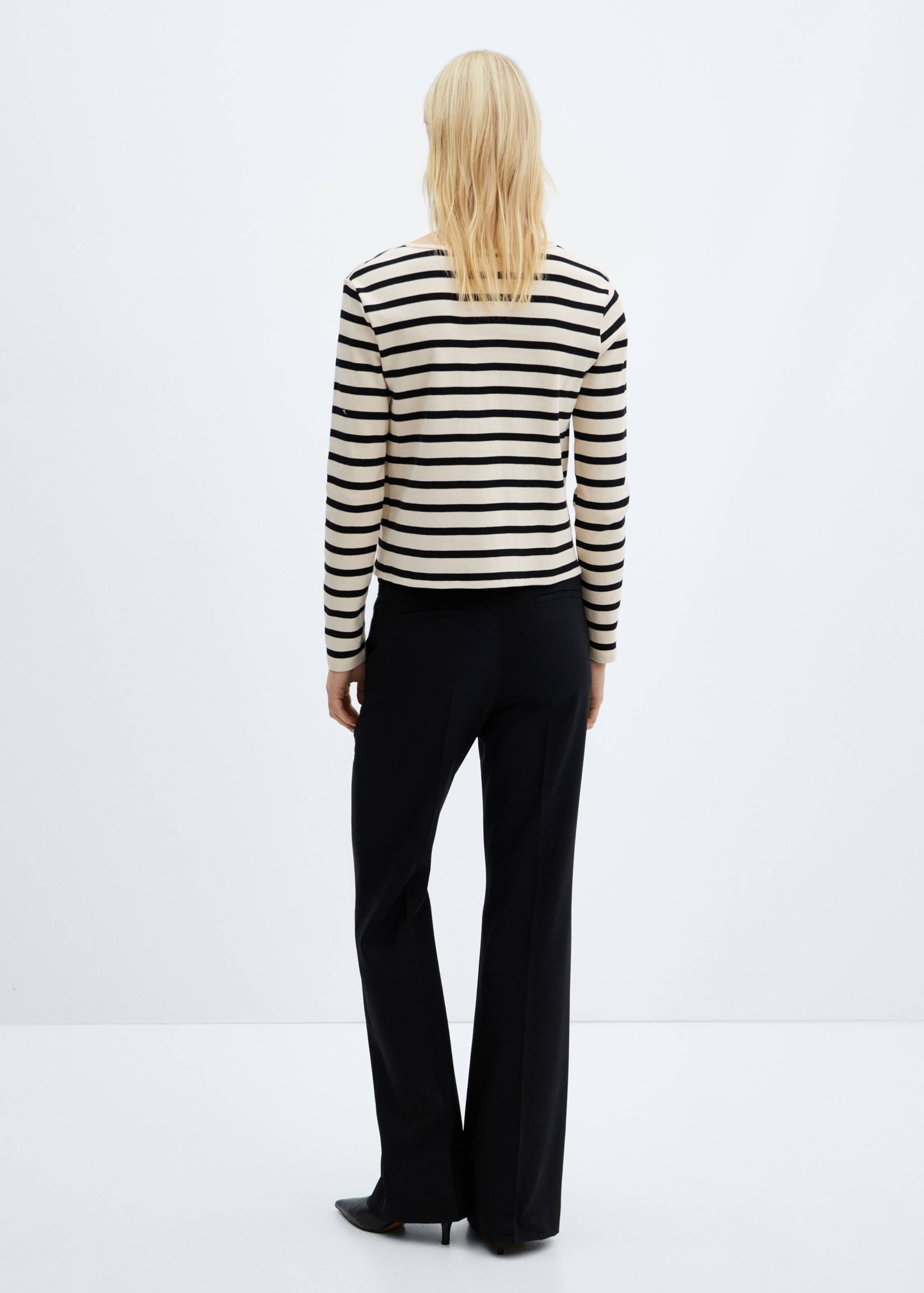 Cárdigan rayas botones - Reverso del artículo