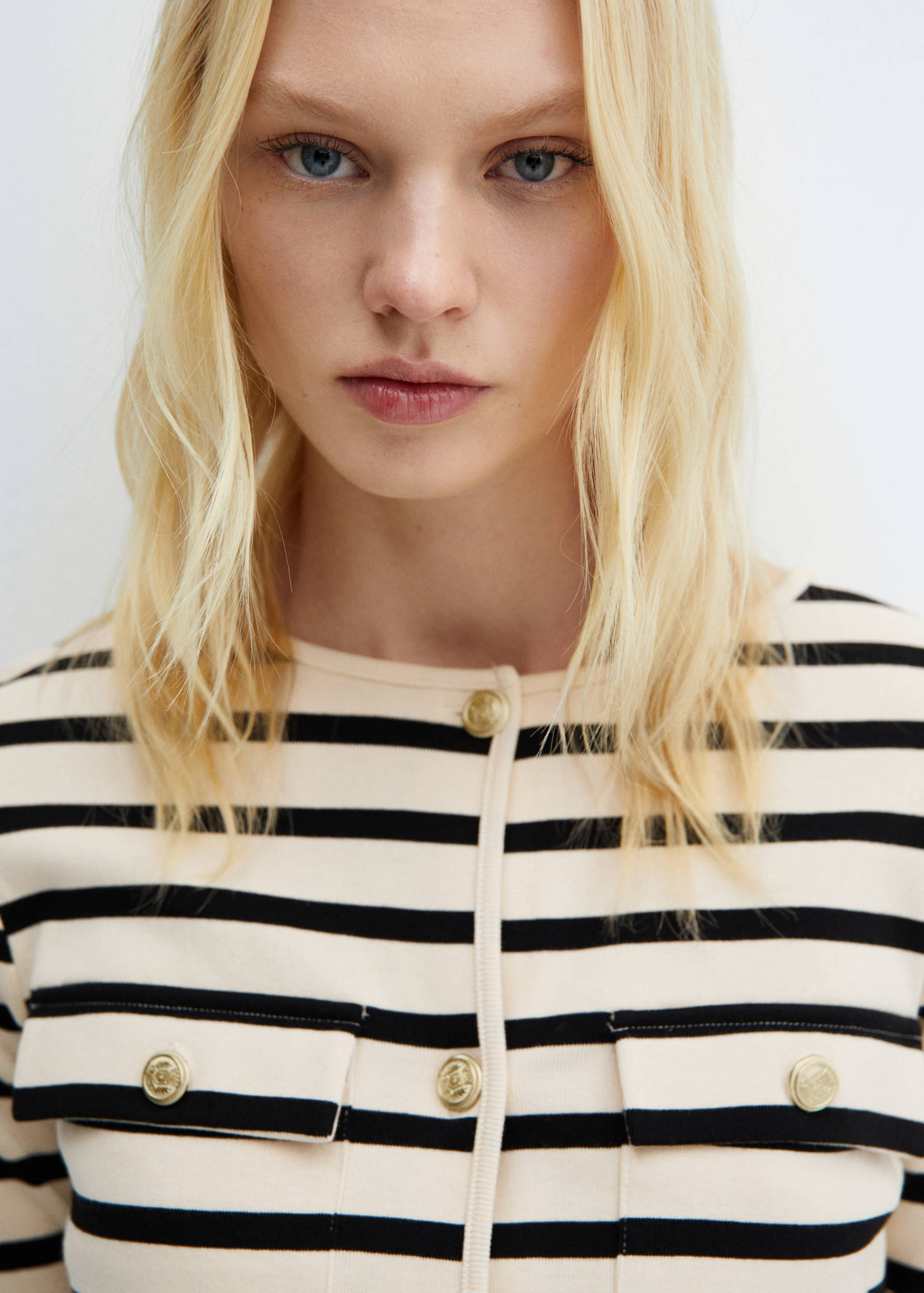 Cárdigan rayas botones - Detalle del artículo 1