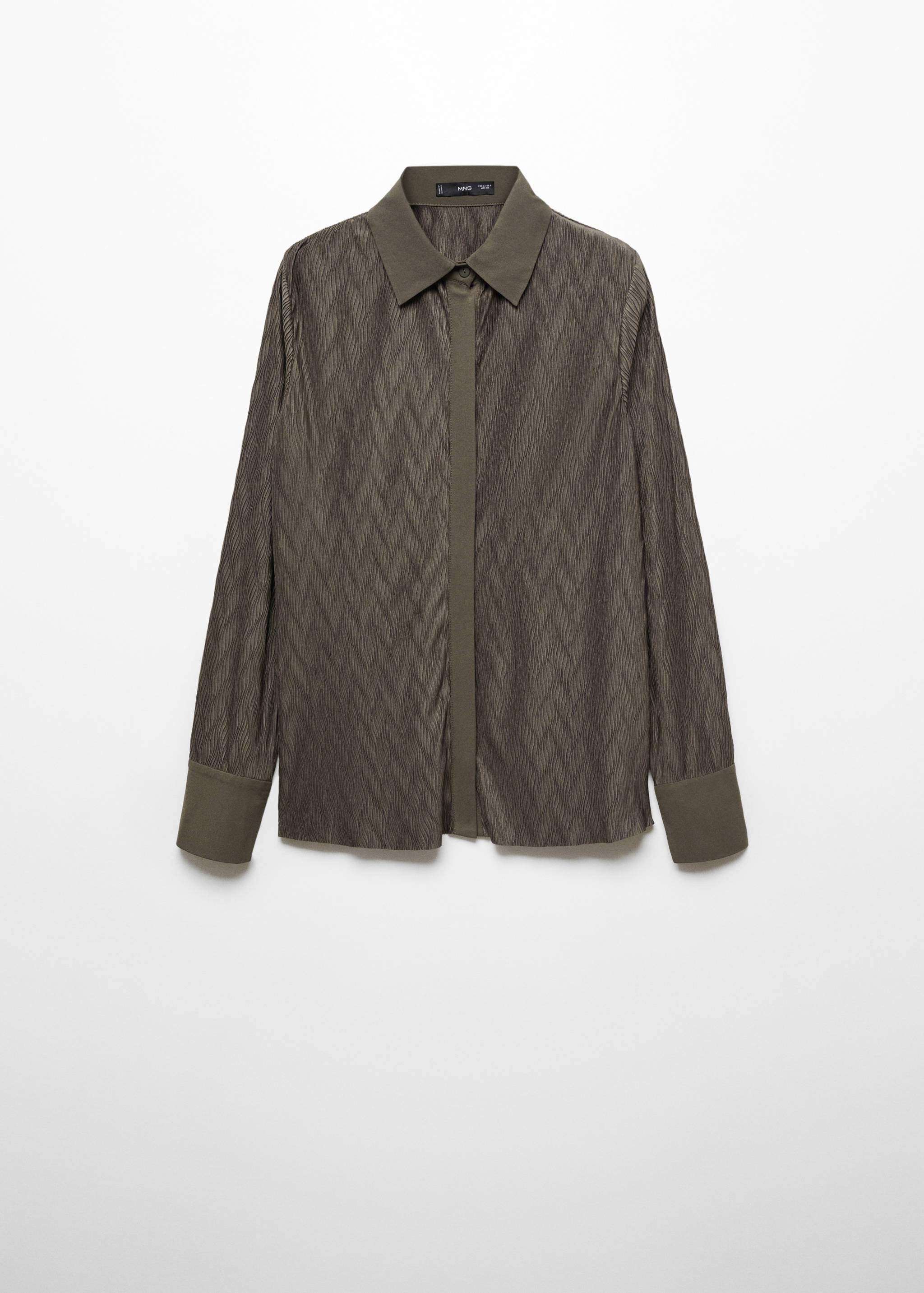 Textured shirt with buttons - Article without model