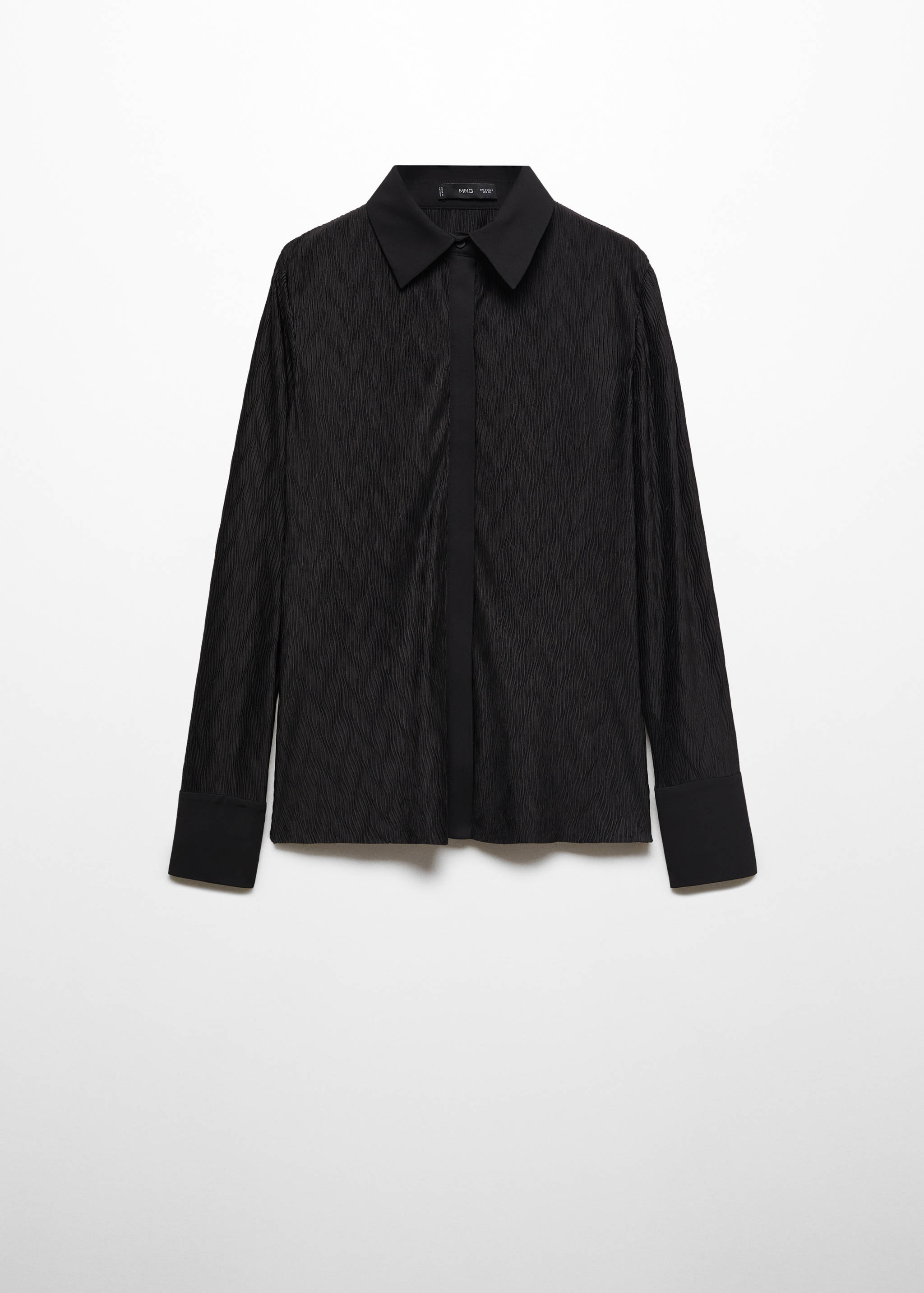 Фактурная рубашка с пуговицами - Изделие без модели