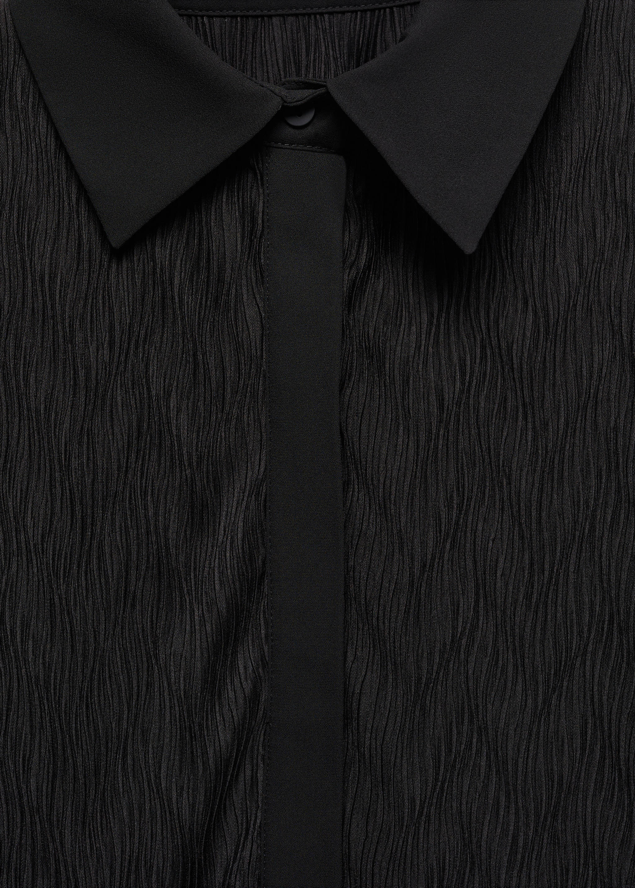 Фактурная рубашка с пуговицами - Деталь изделия 8