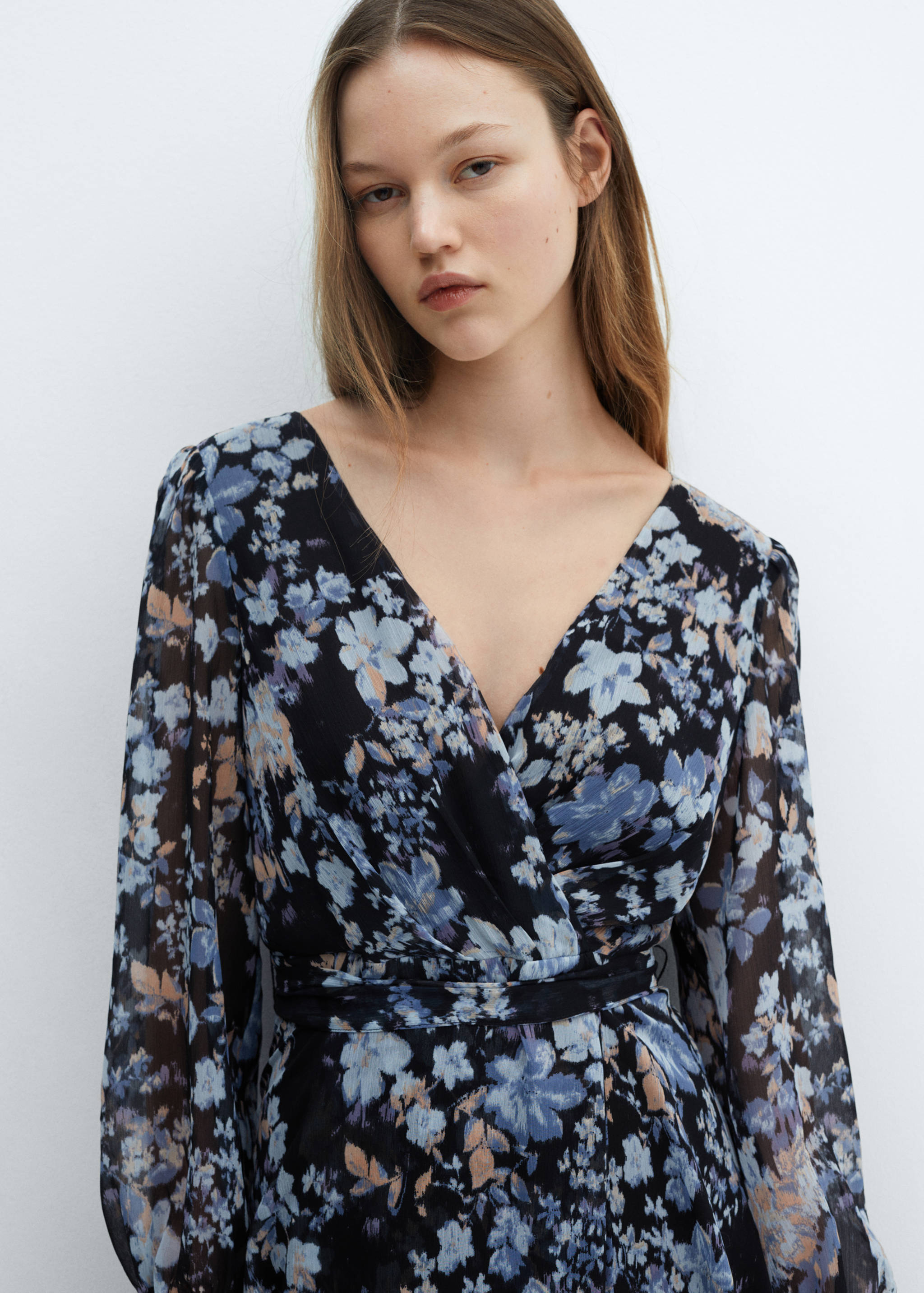 Flowy flower printed dress - Details of the article 1