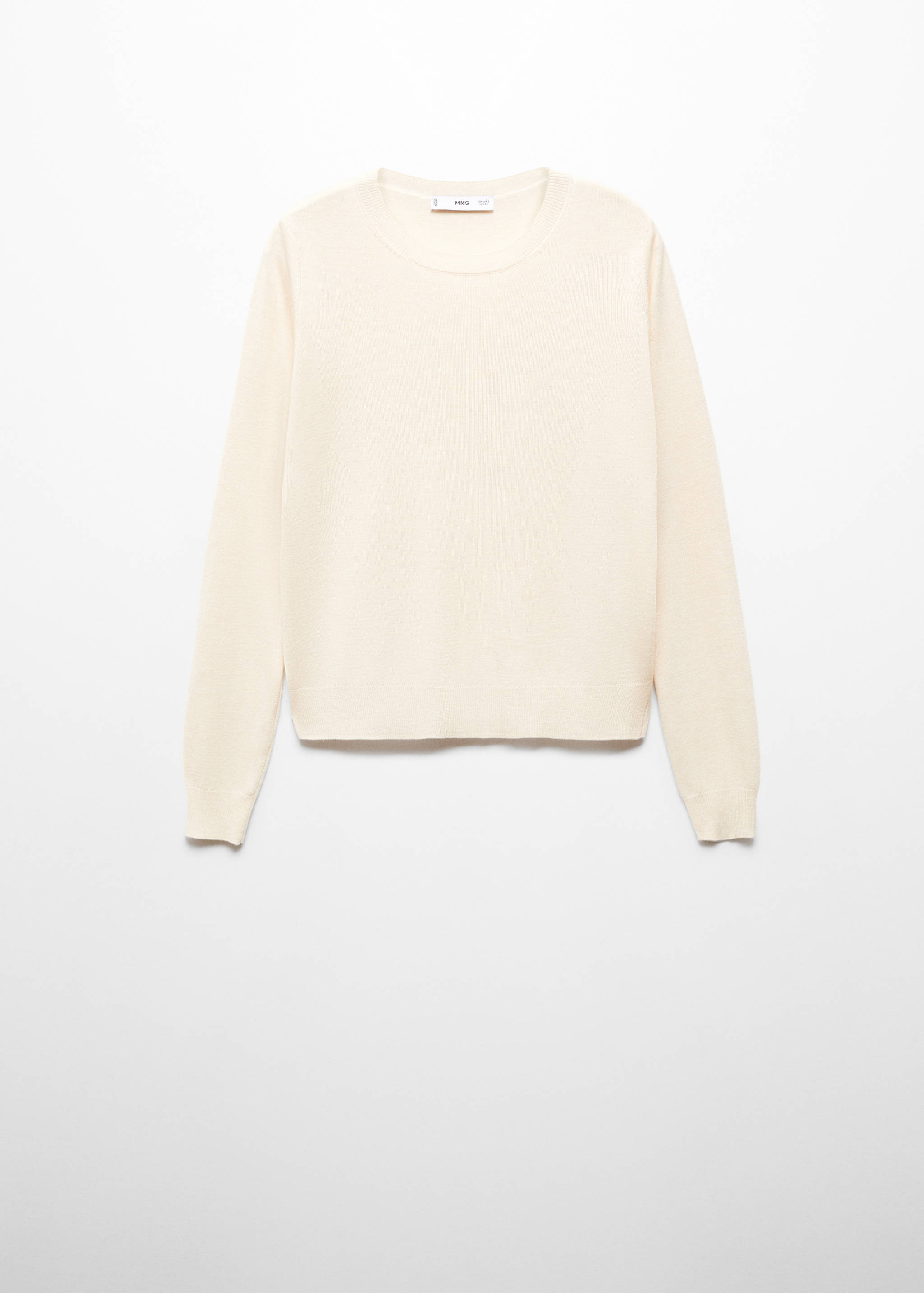 Round-neck knitted sweater - Article without model