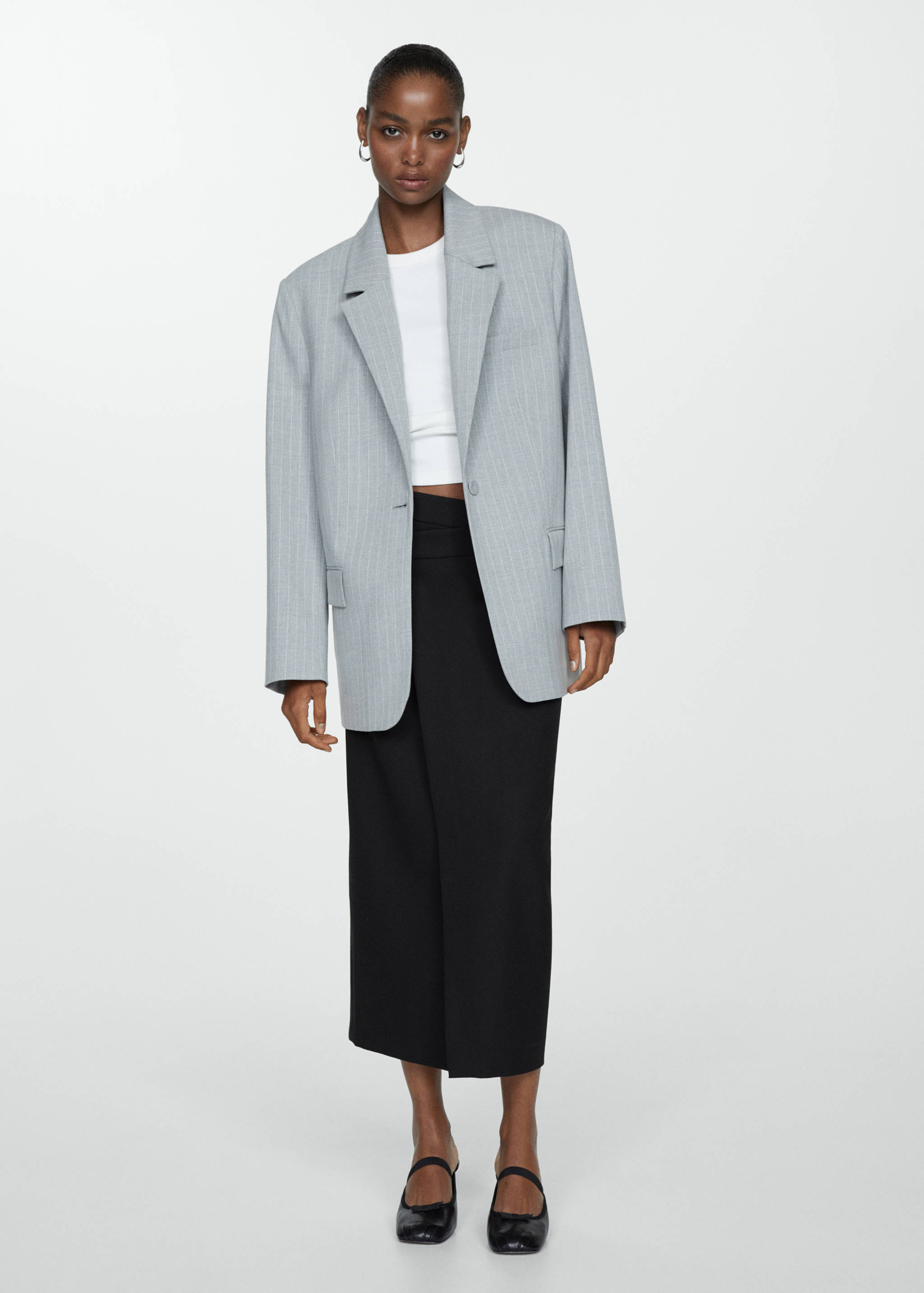 Midi wrap skirt - General plane