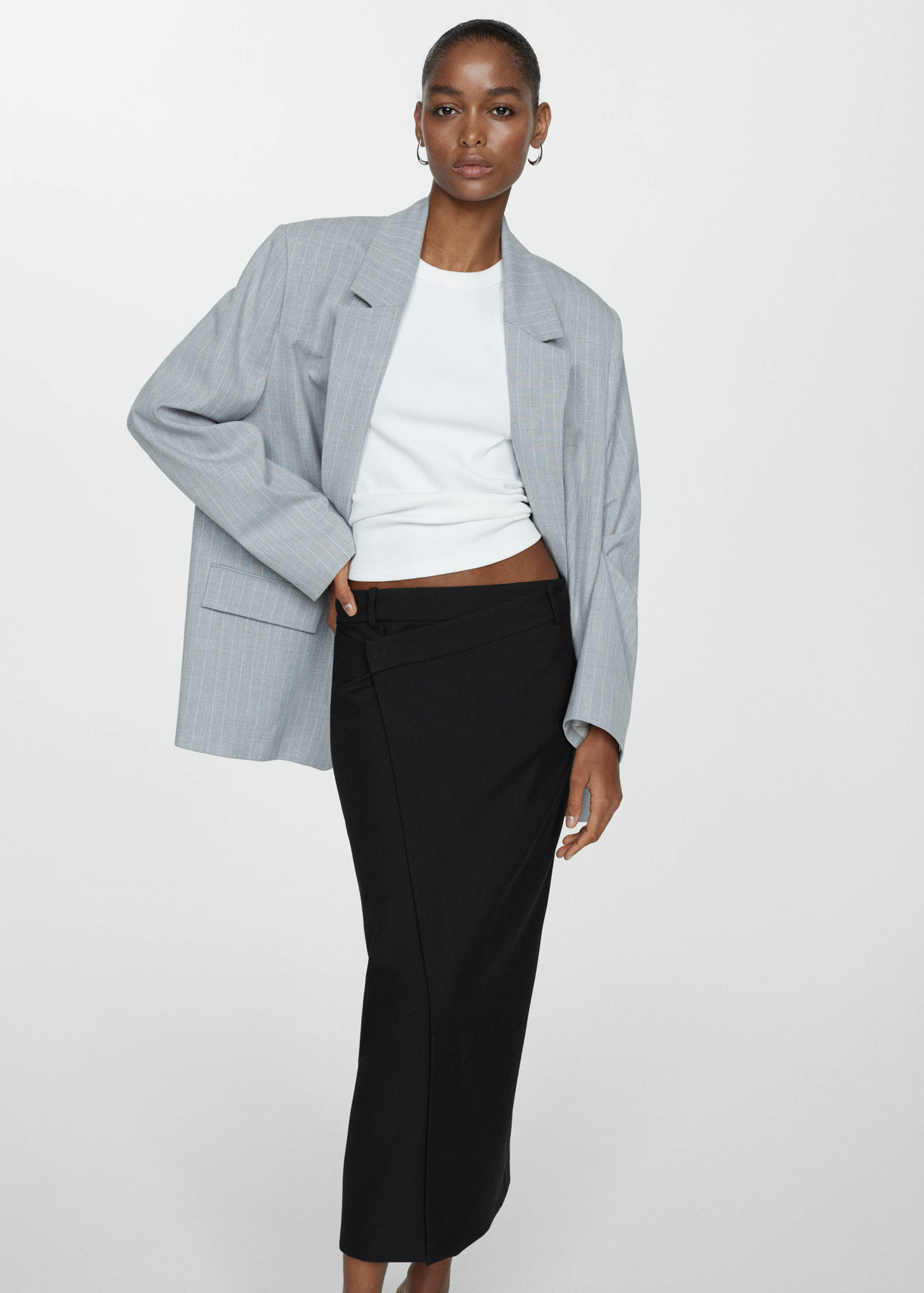 Midi wrap skirt - Details of the article 1