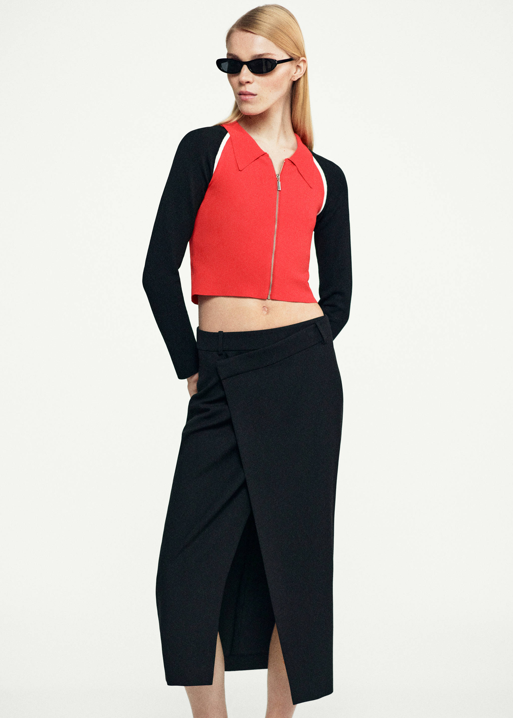 Midi wrap skirt - Details of the article 7