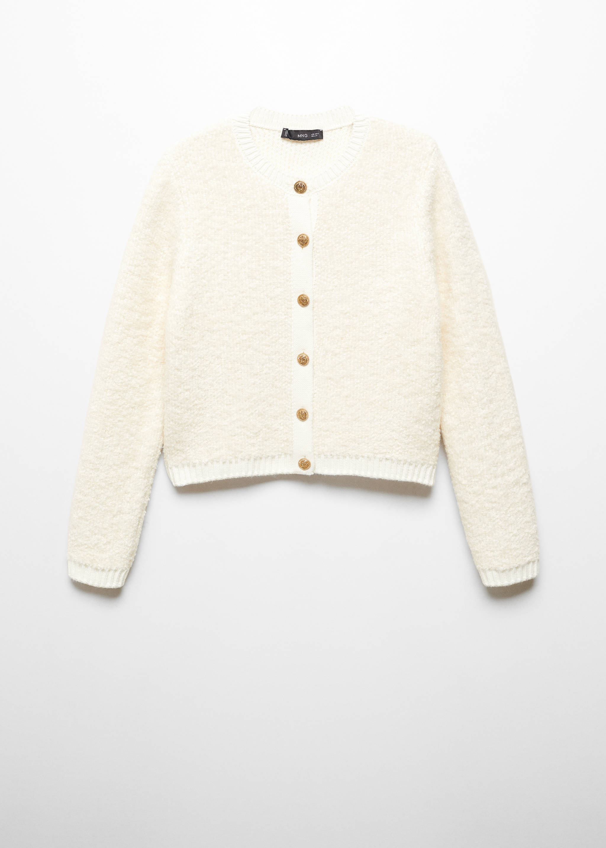 Knitted buttoned jacket - Article without model