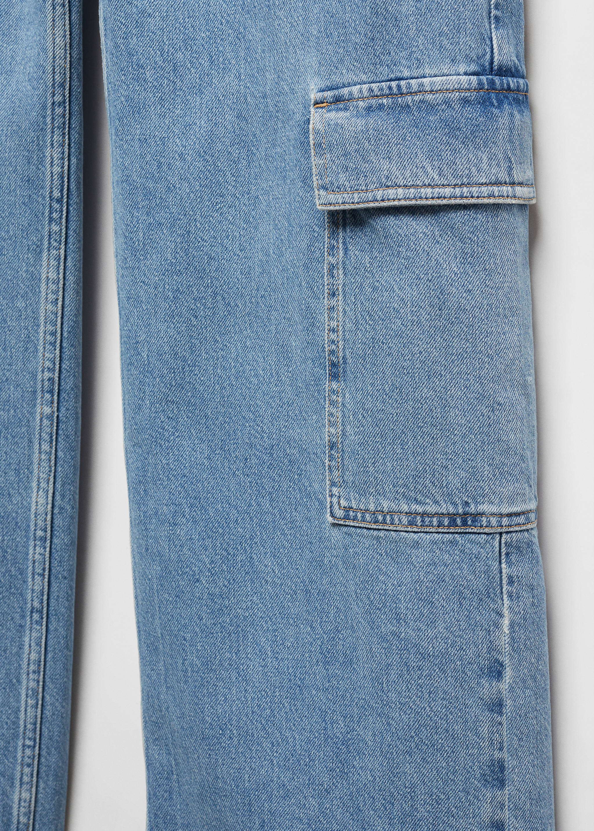 Свободные джинсы карго с карманами - Деталь изделия 8